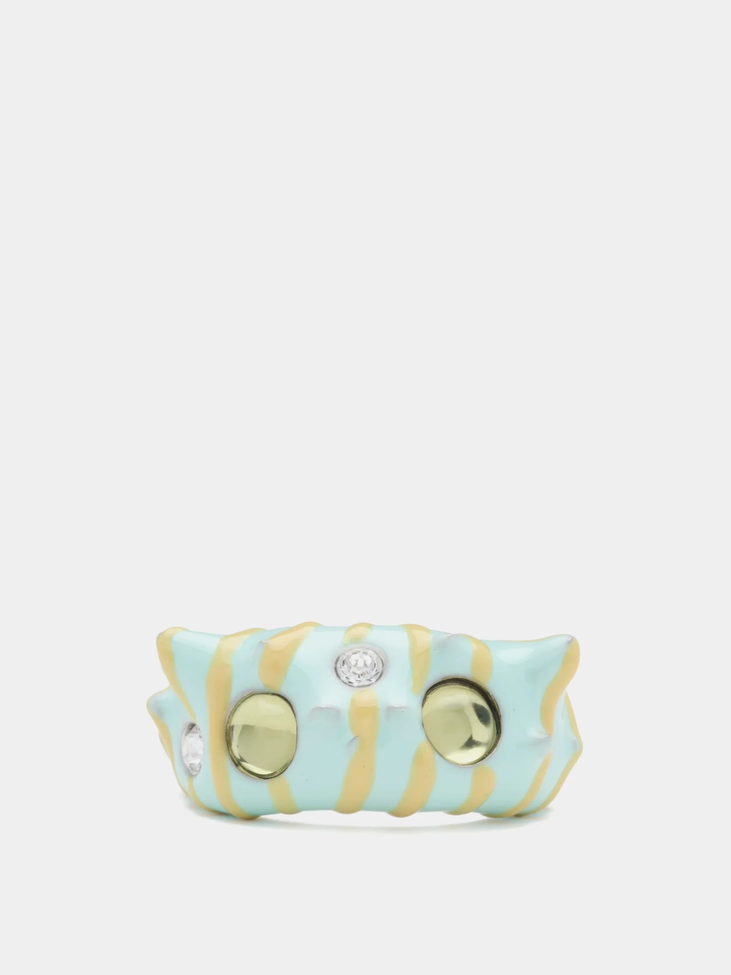 Кольцо Collina Strada Demi Alien Lemon Stripe