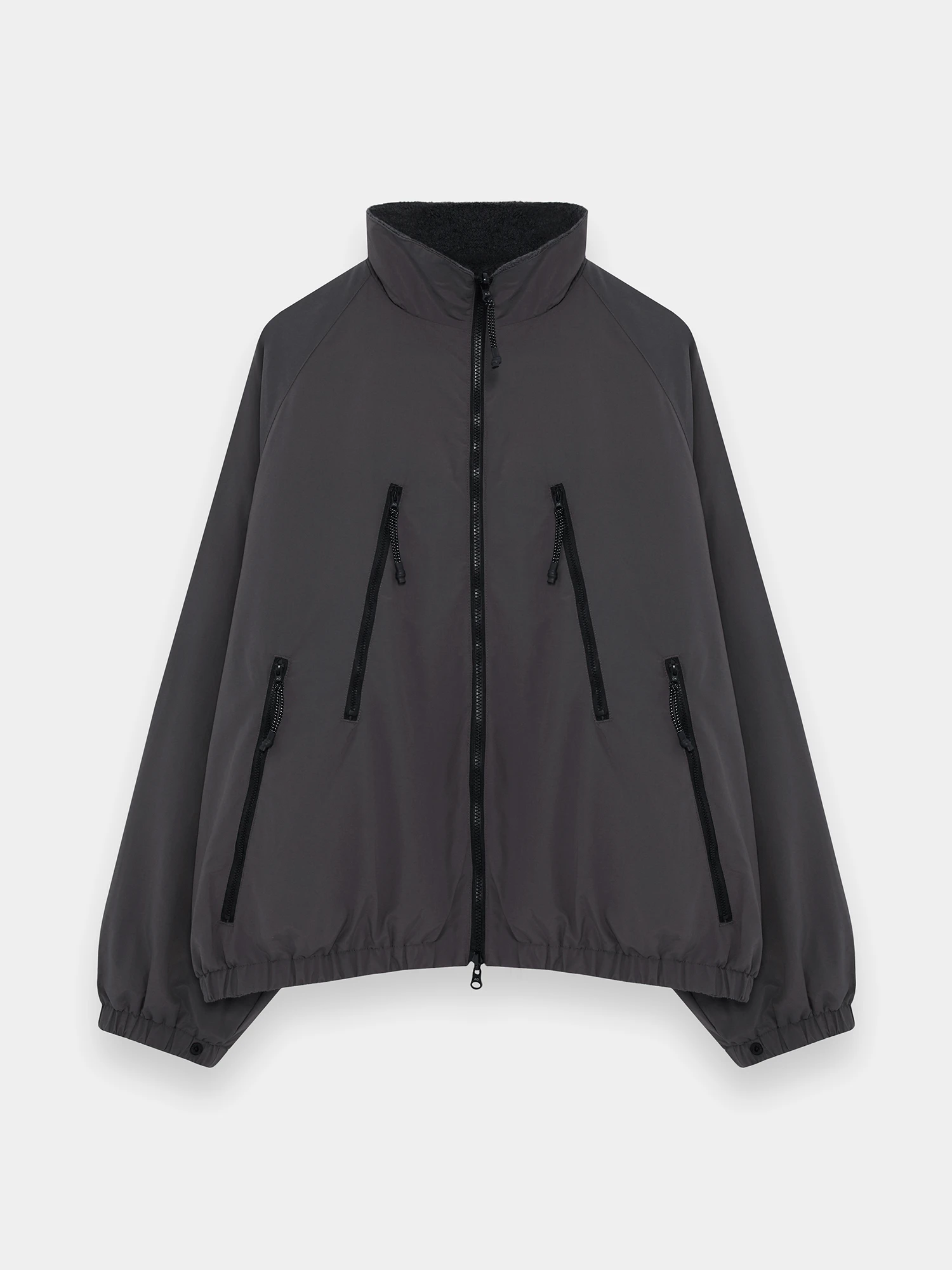 Двусторонняя флисовая куртка ANGLAN Reversible Hiker Charcoal/Grey