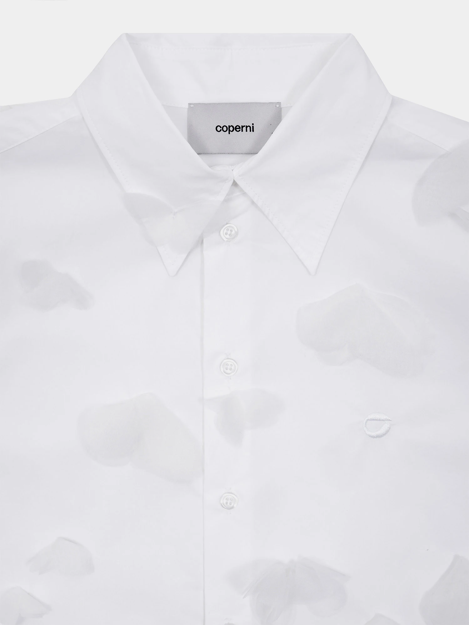 Женская блузка Coperni Organza Butterfly White