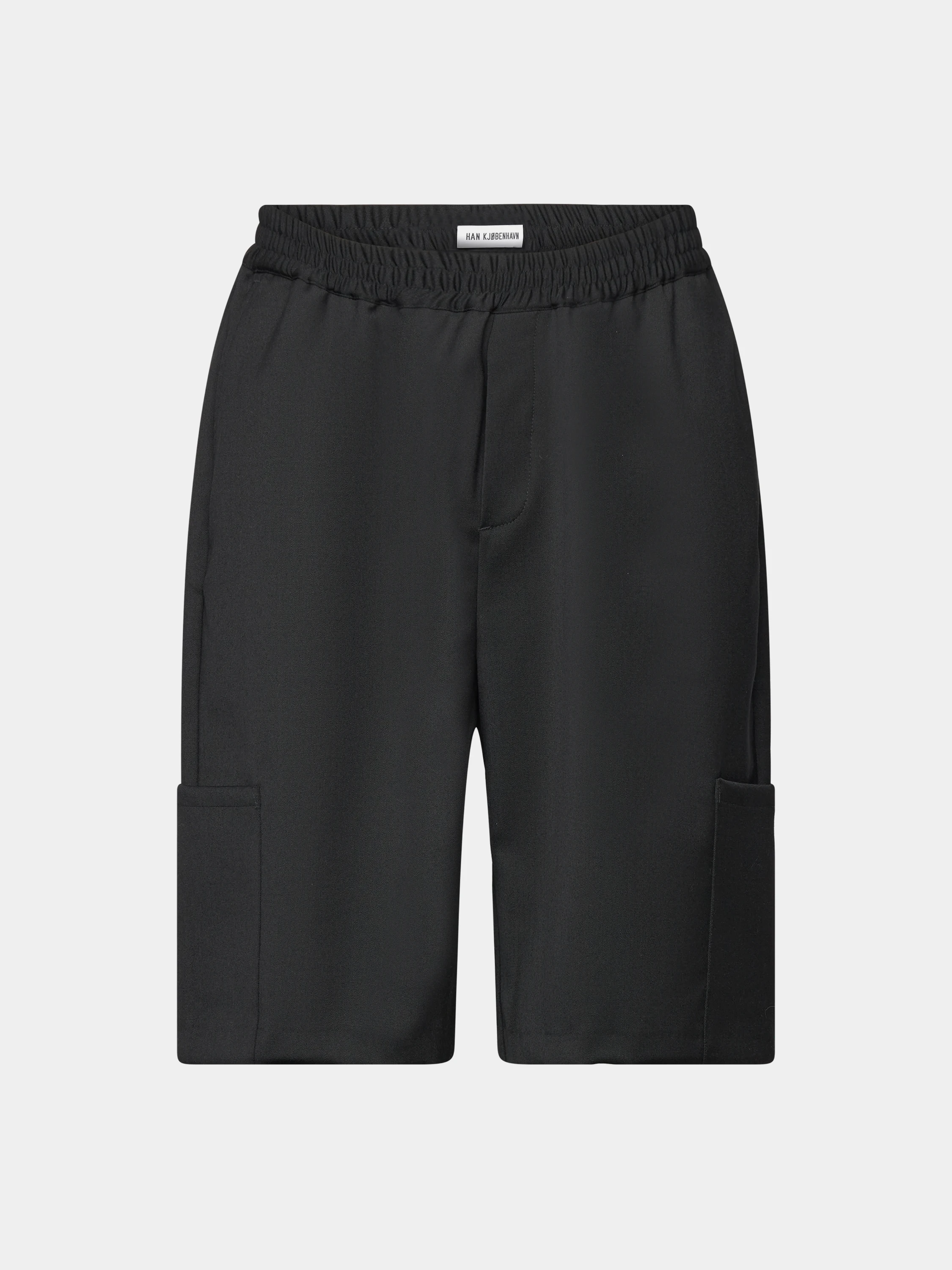 Шорты Han Kjøbenhavn Wool Elasticated Wide Leg Black