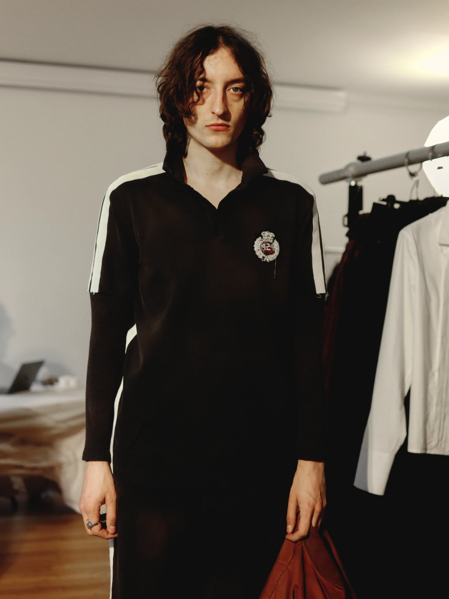 Поло 424 Accademy Double Sleeve Thermal Vintage Black