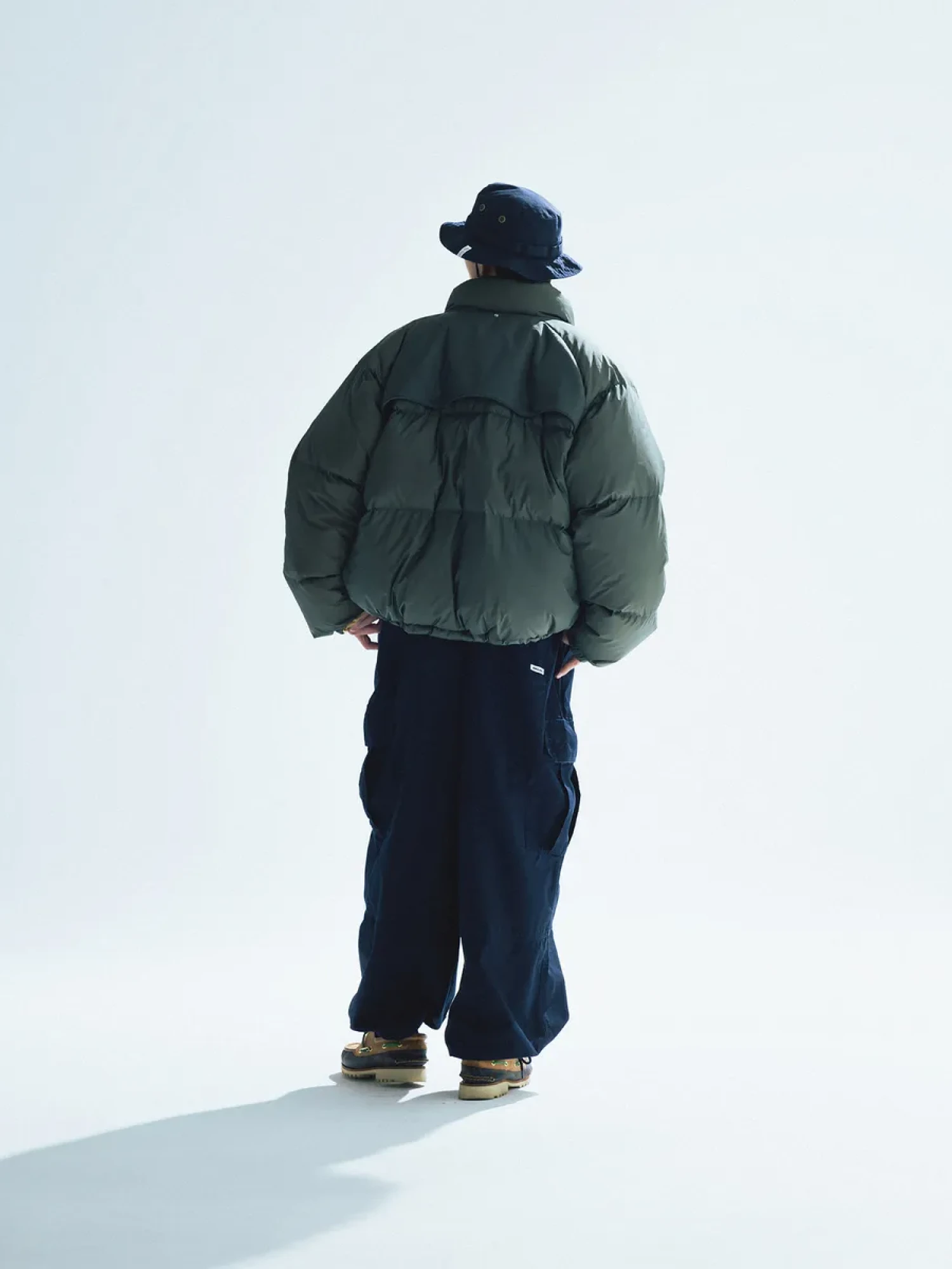 Пуховик ANGLAN Billow Snap Down Jacket Khaki