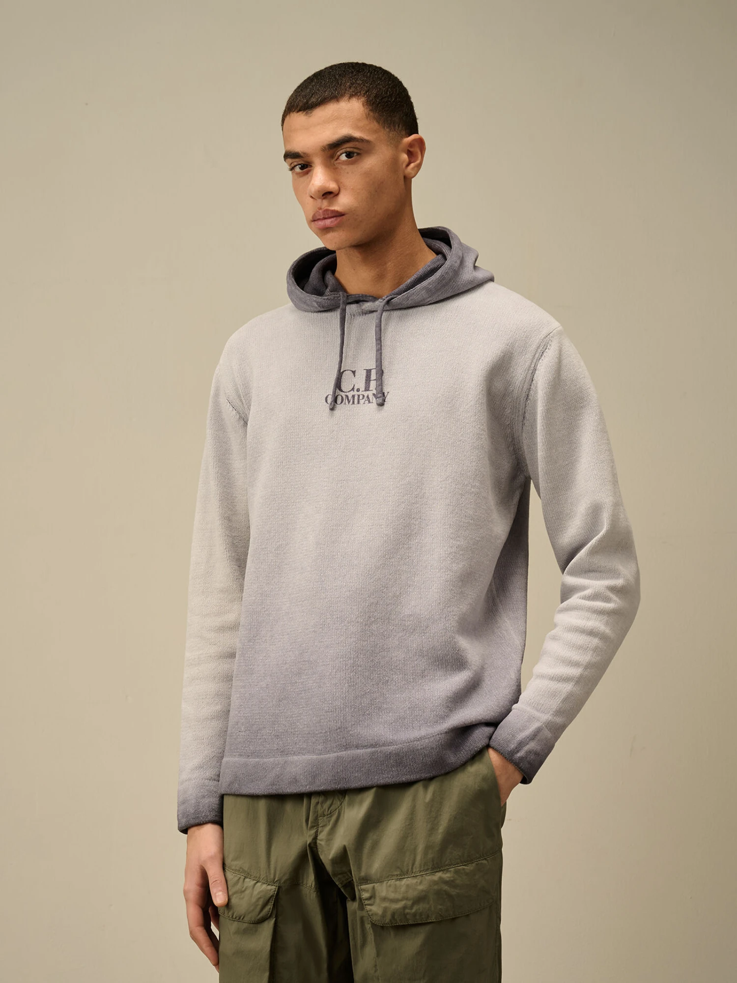 Худи C.P. Company Chenille Cotton Lavander Violet