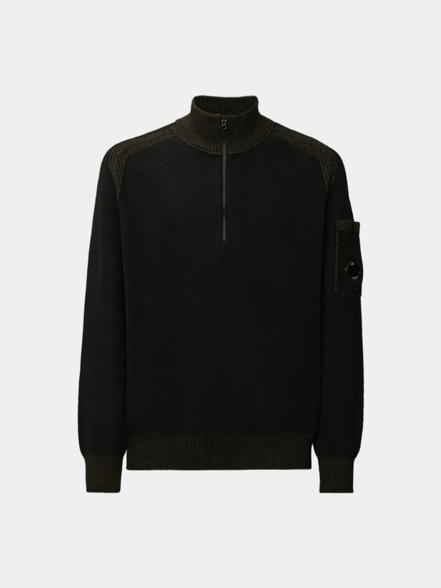Свитер C.P. Company Fleece Knit Half Zip Capers