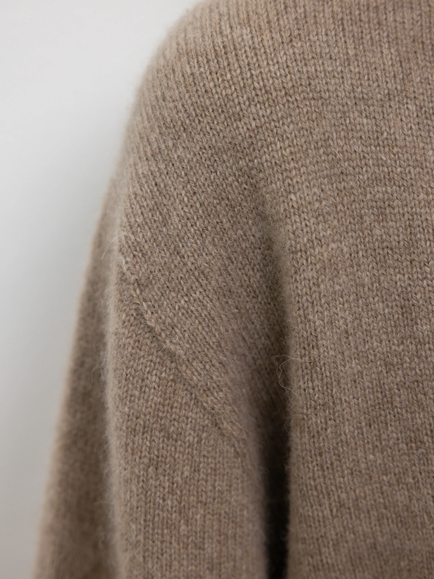 Женский пуловер LE17SEPTEMBRE Alpaca Wholegarment Beige