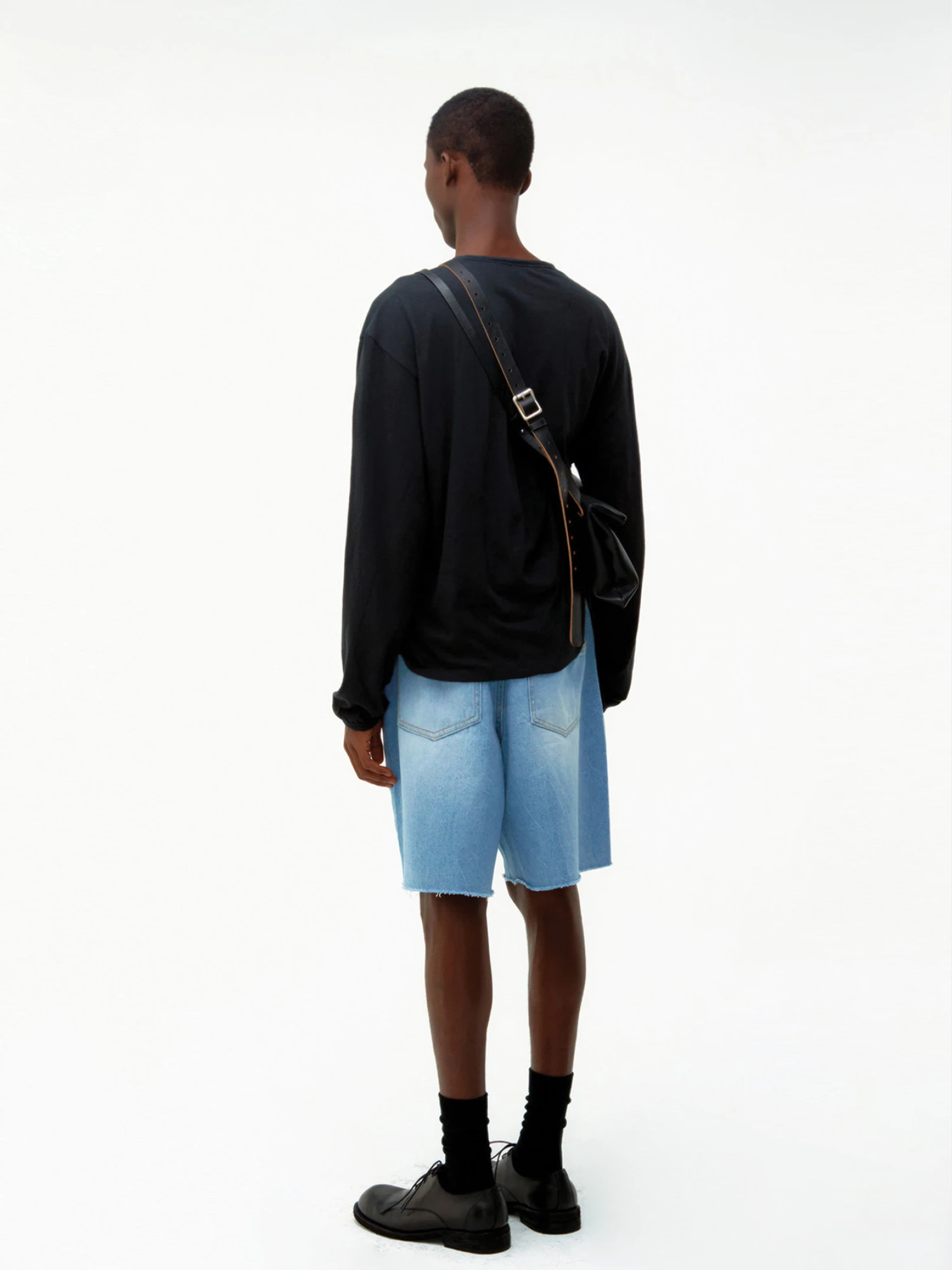 Шорты COOR Linkle Cut-Off Denim Washed Blue