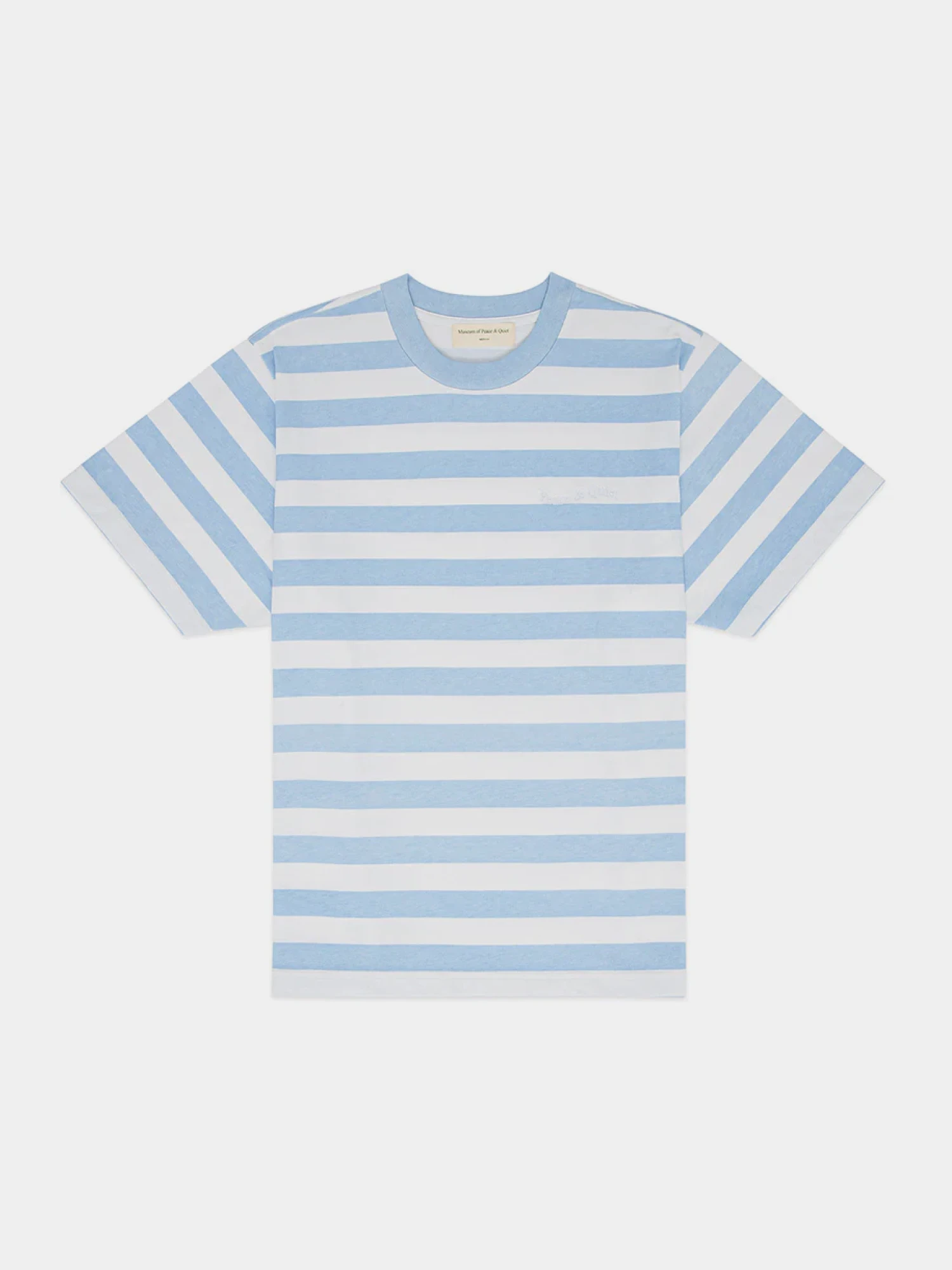 Футболка MUSEUM OF PEACE & QUIET Wordmark Striped Blue
