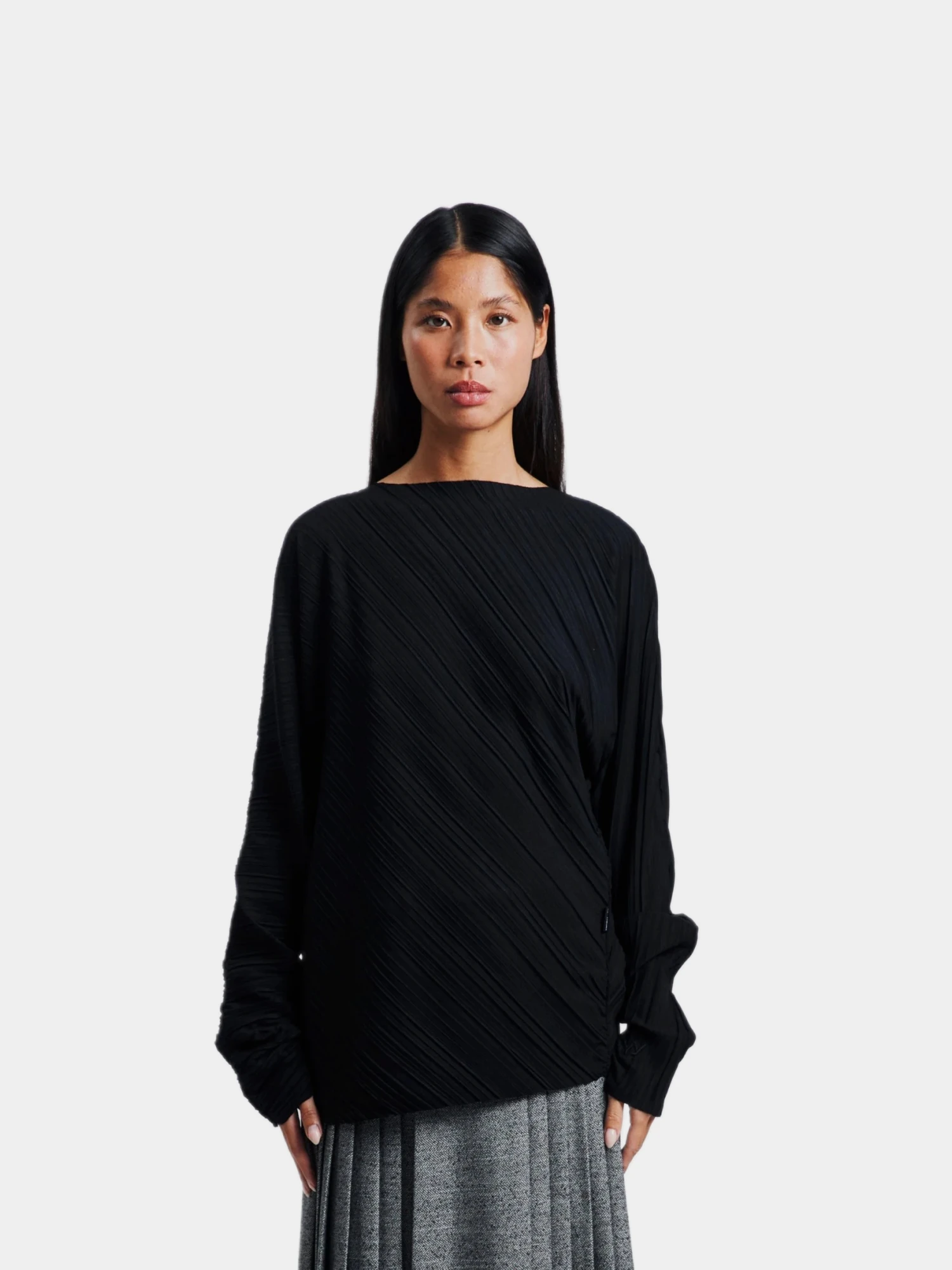Женский топ OPEN YY Pleats Top Black