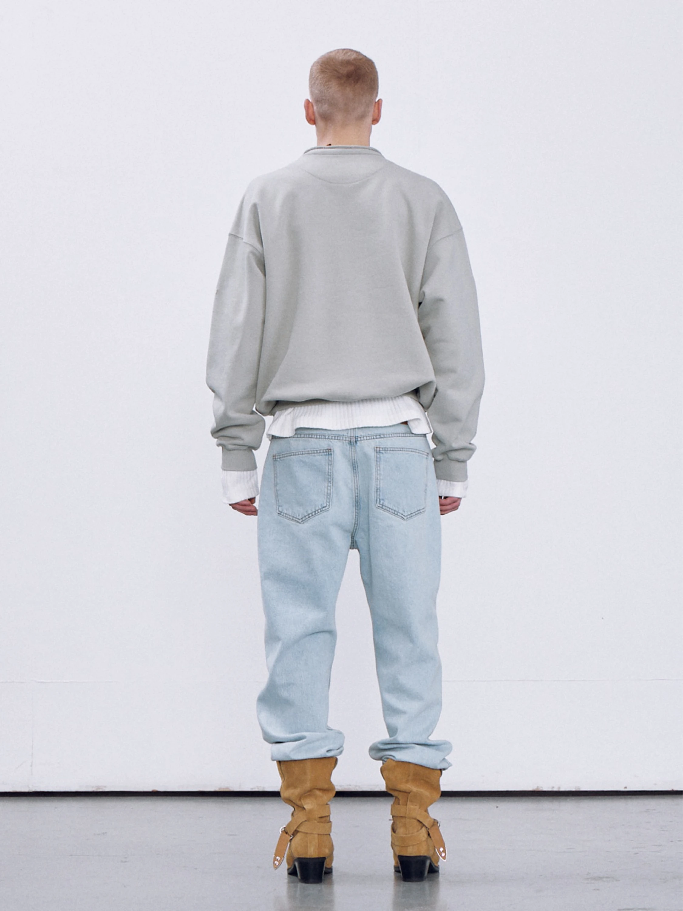 Халф-зип Recto Edge Collar Stand Half Zip-Up Khaki