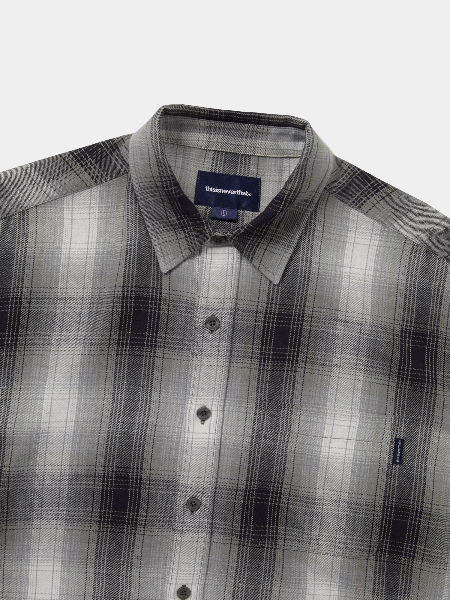 Рубашка thisisneverthat Nep Shadow Check Navy