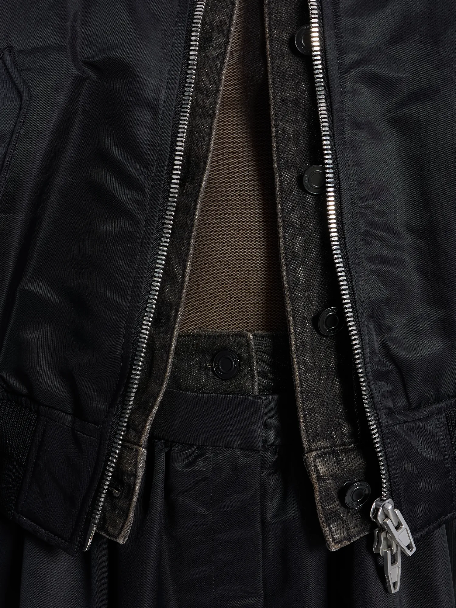 Женская юбка JUUN.J Double Waisted MA-1 Skirt