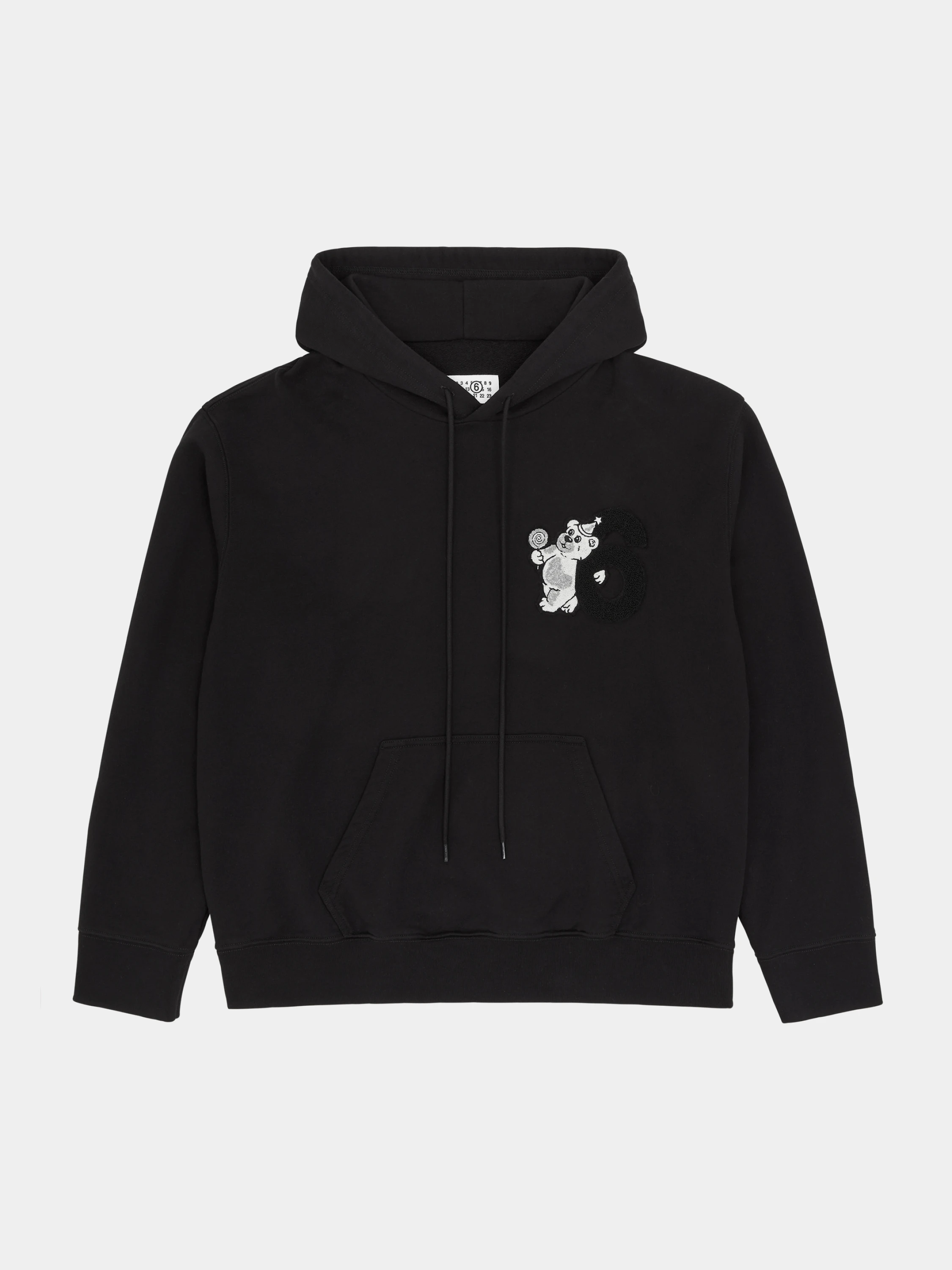 Худи MM6 Maison Margiela Unbrushed Jersey Black