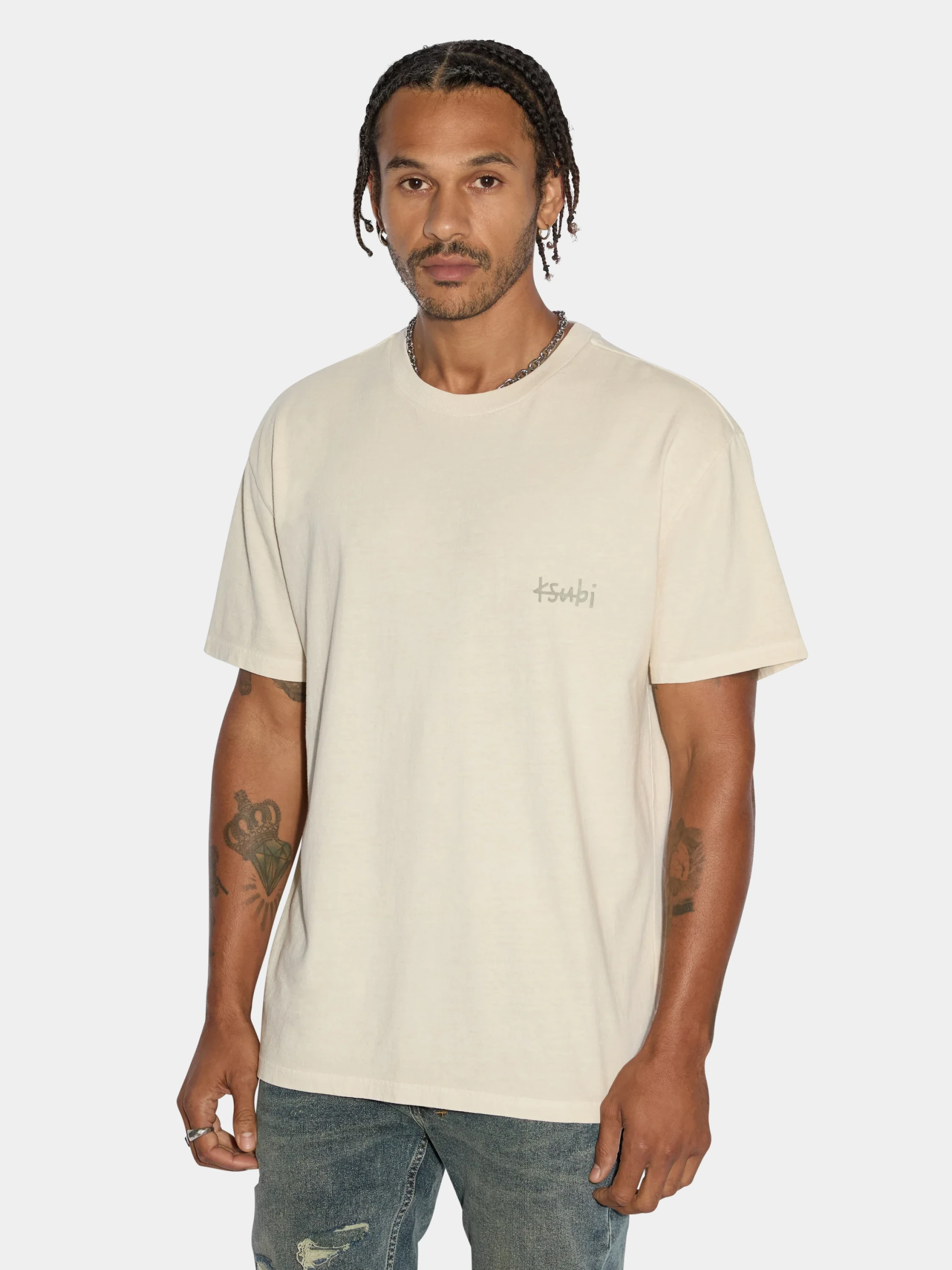 Футболка Ksubi All Day Biggie Ss Tee Beige
