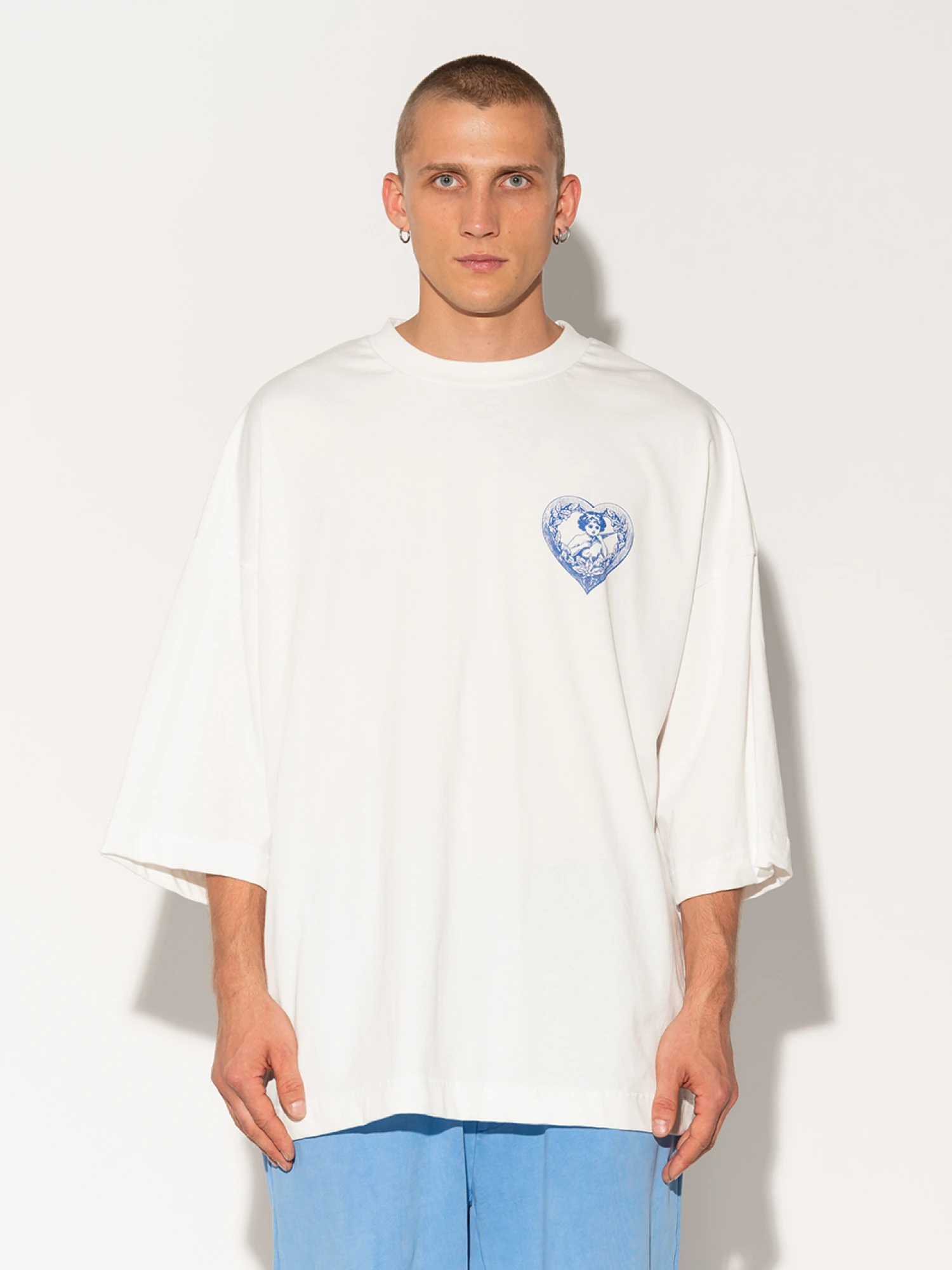 Футболка Red September Blue Heart White