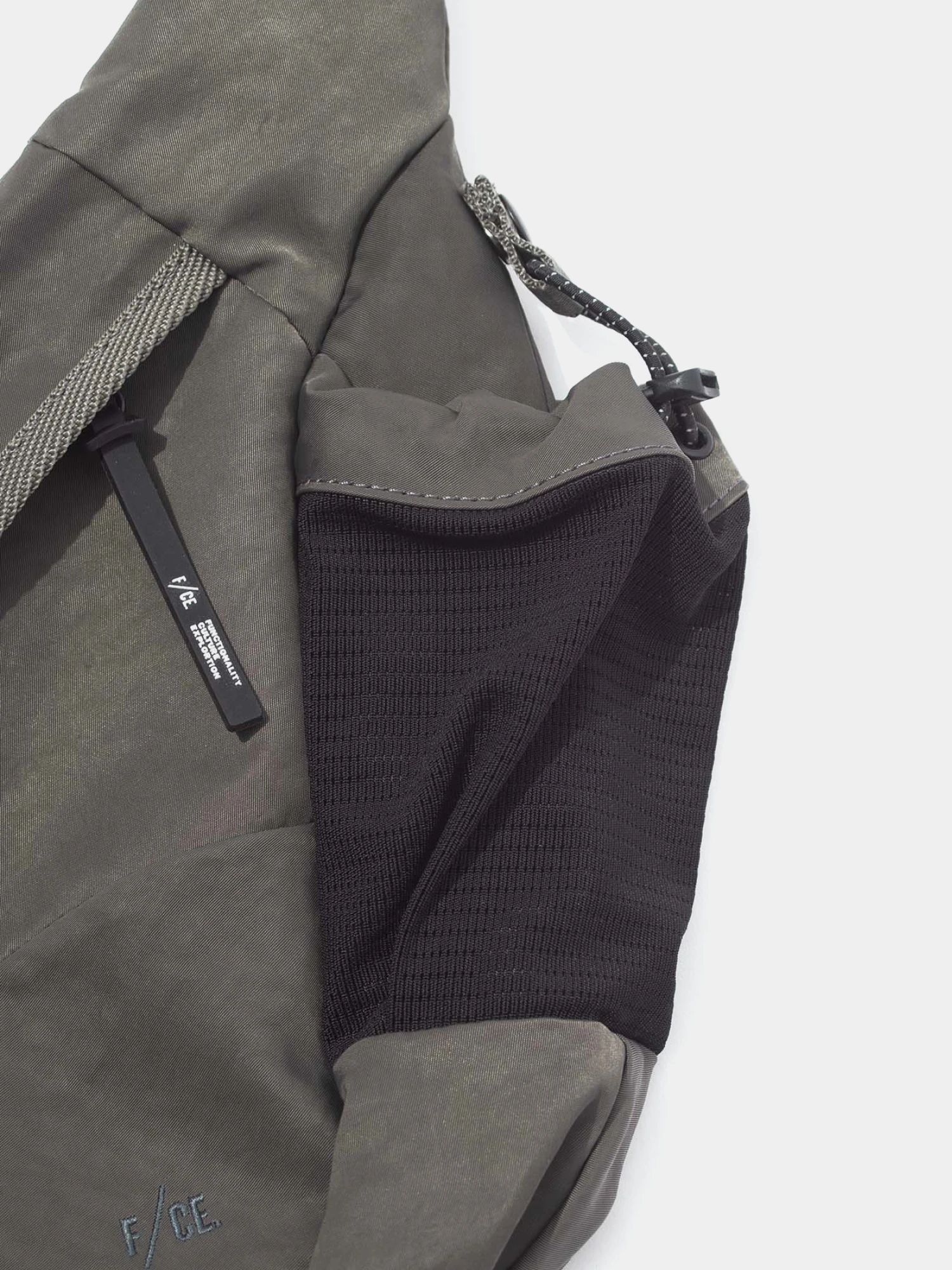 Сумка F/CE. Textured Twill Horn Mini Charcoal