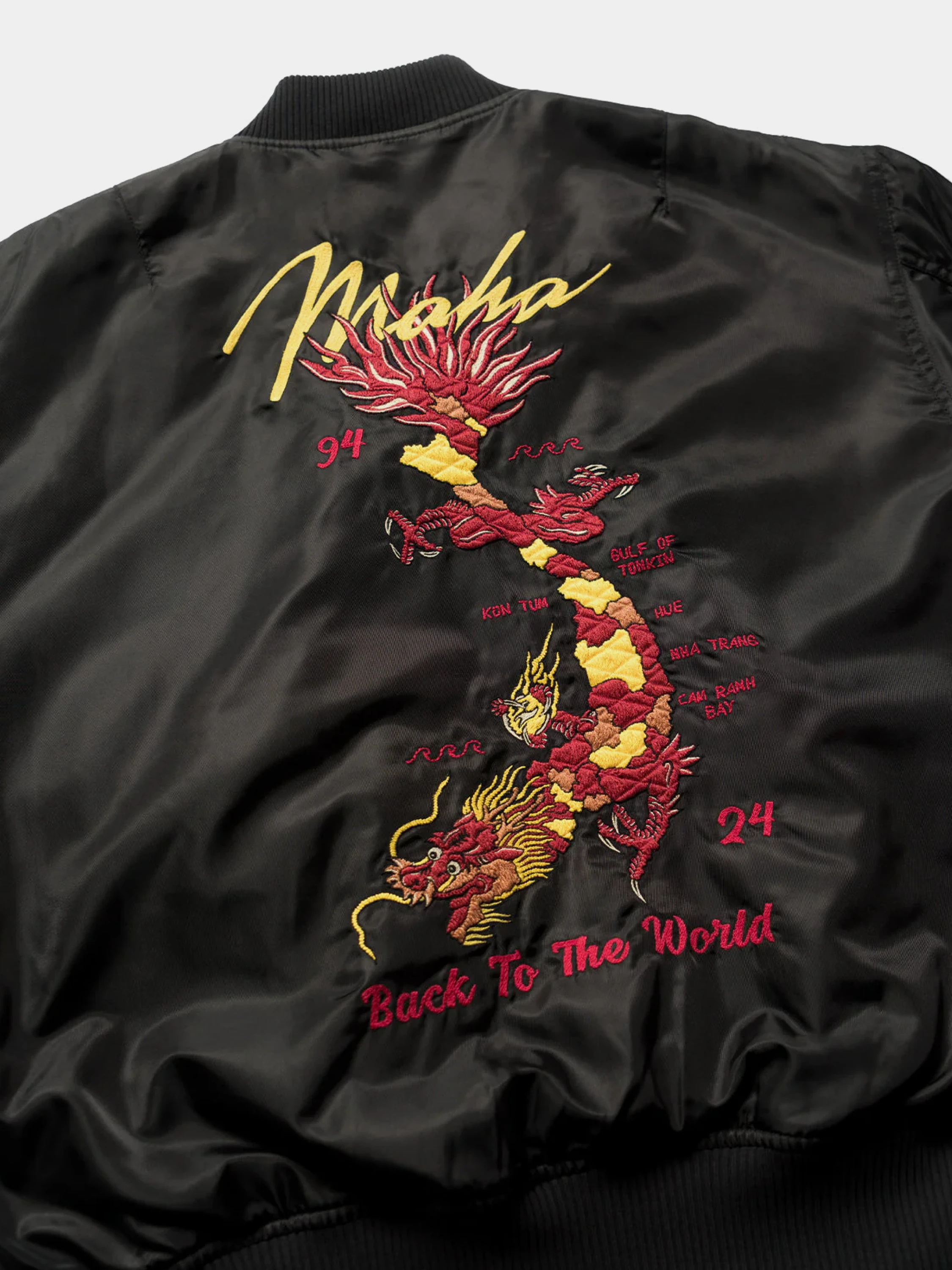 Бомбер MAHARISHI 5247 Tour Dragon Map MA1 Black