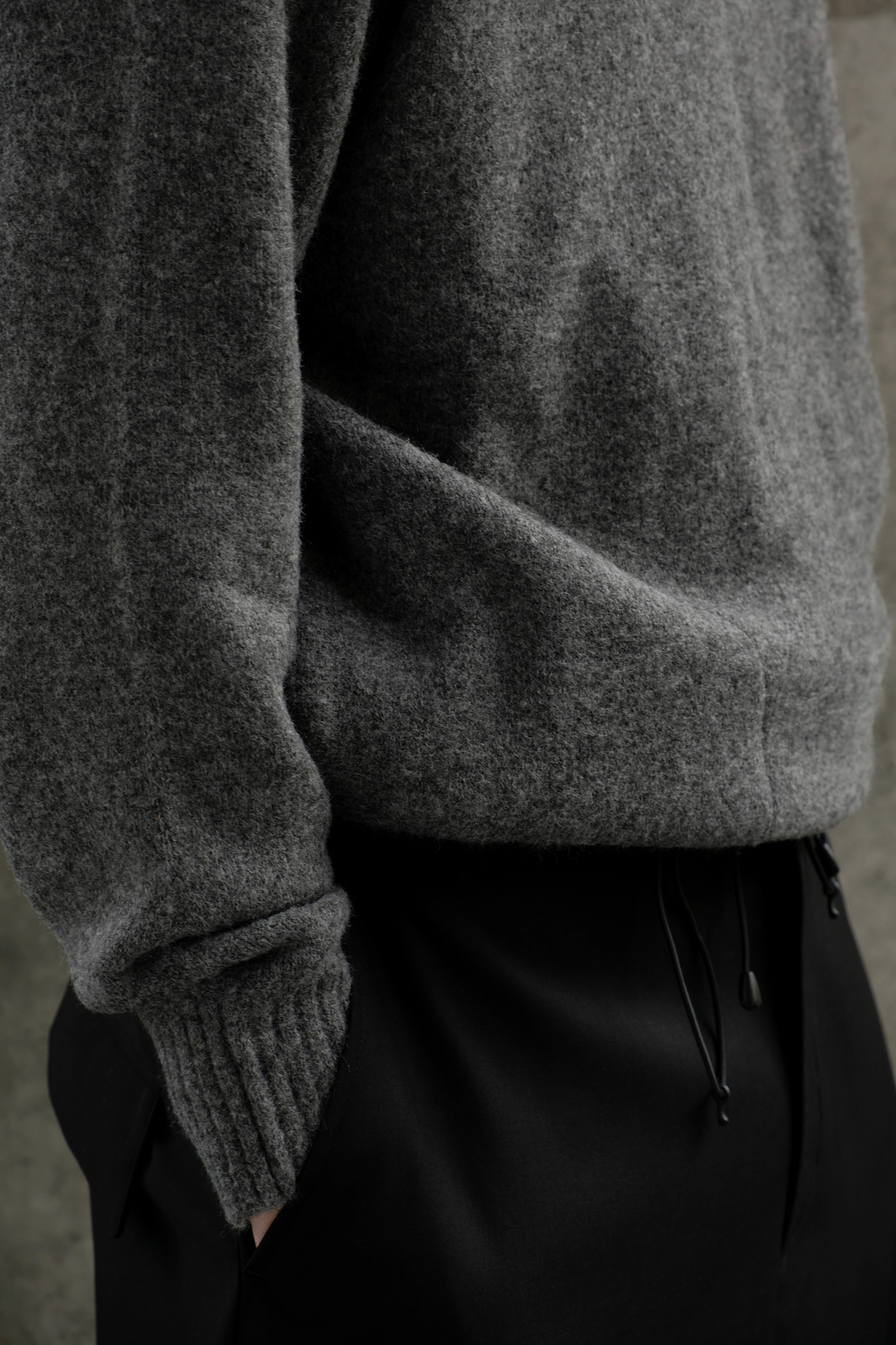 Свитер Uniform Bridge Fisherman Turtle Neck Charcoal