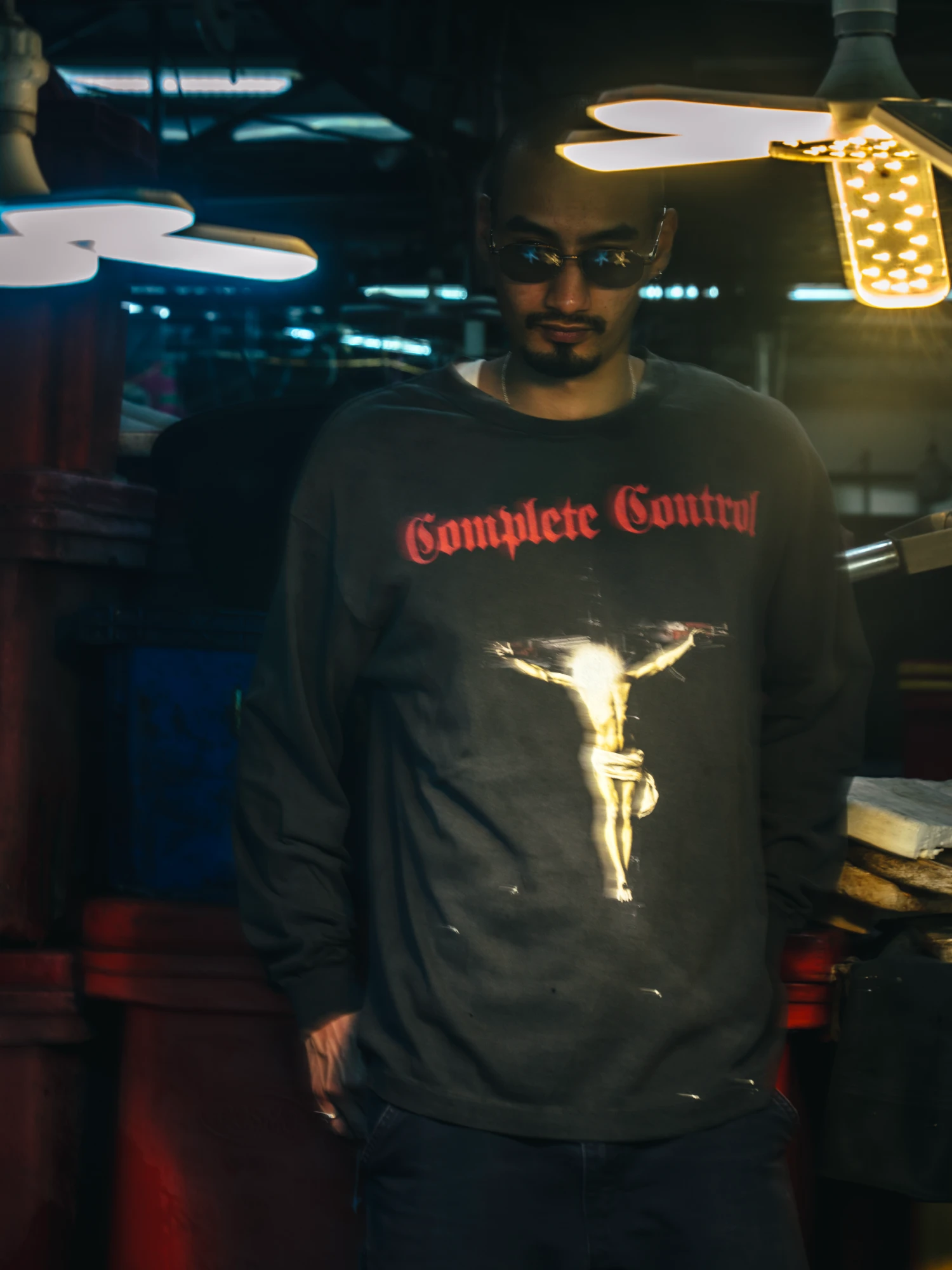Лонгслив SAINT MXXXXXX Kosuke Kawamura Complete Control Black