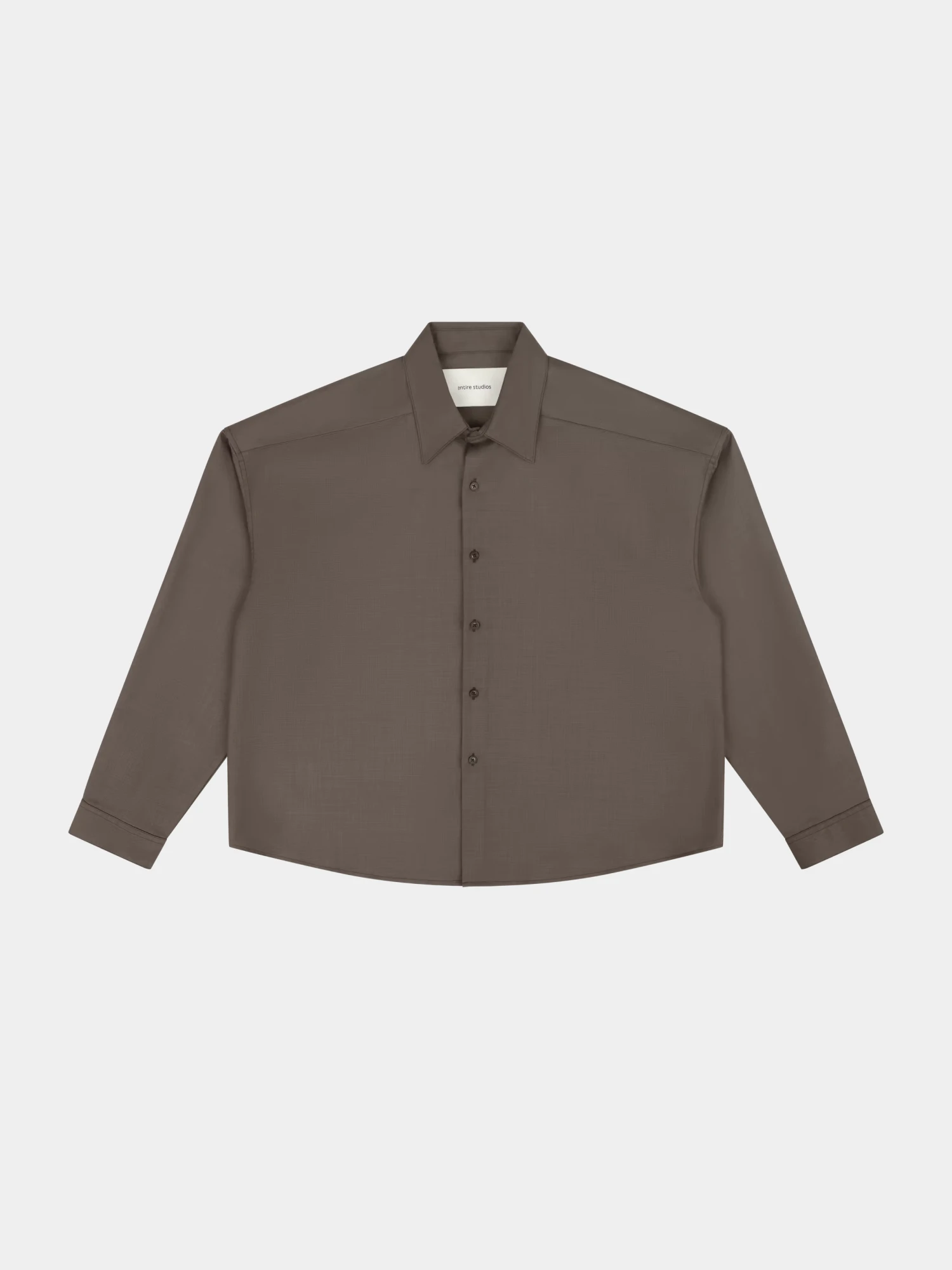 Рубашка entire studios Miller Wool Taupe