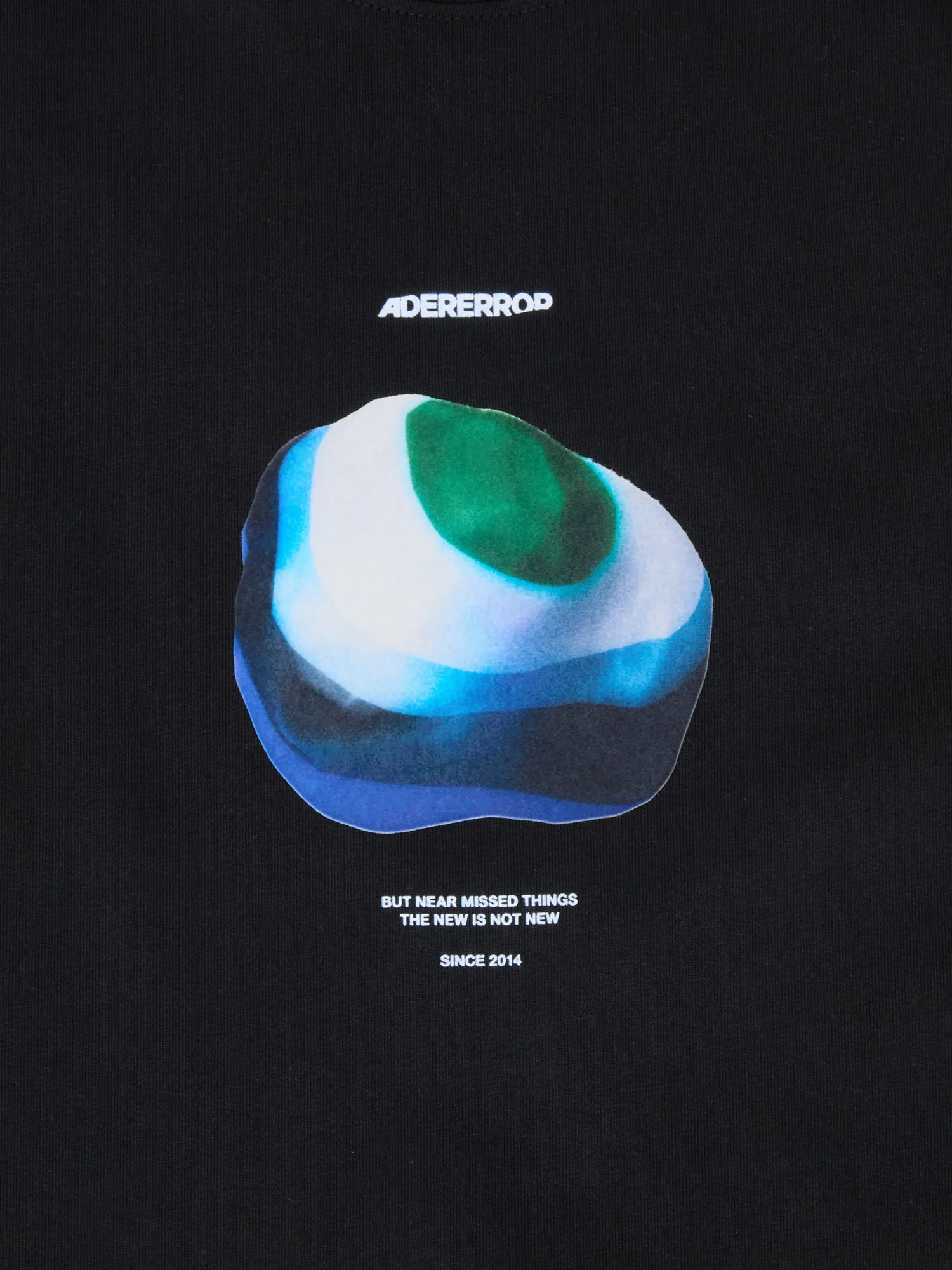 Футболка ADERERROR Dimension Ball Product. 126 Black/Blue