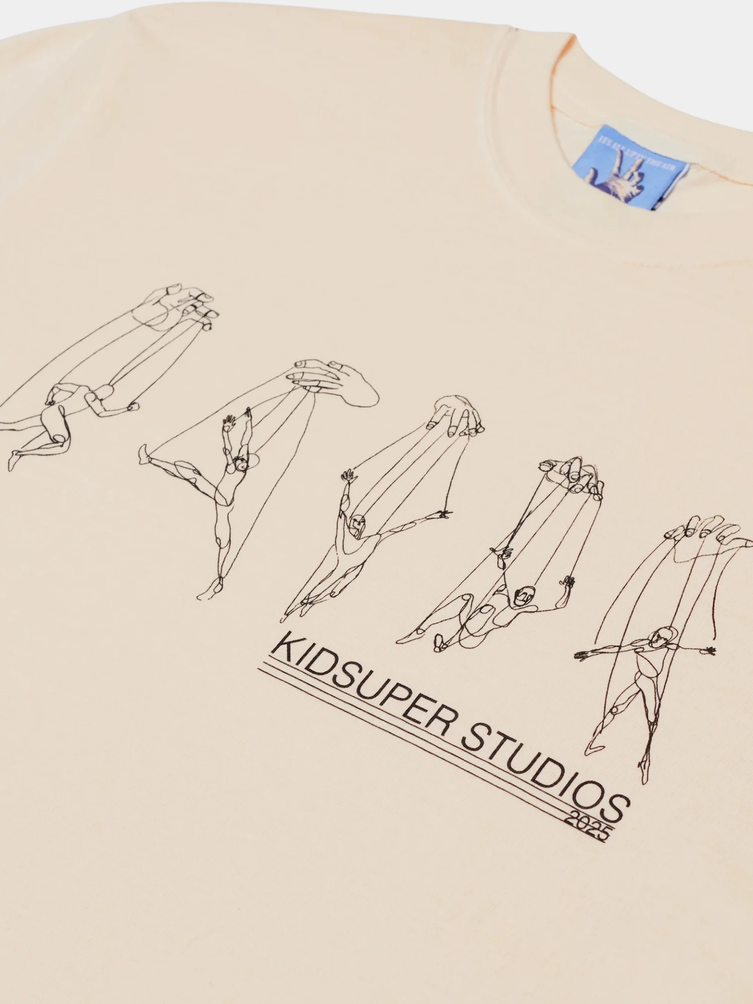 Футболка KidSuper String Puppet Tee Cream