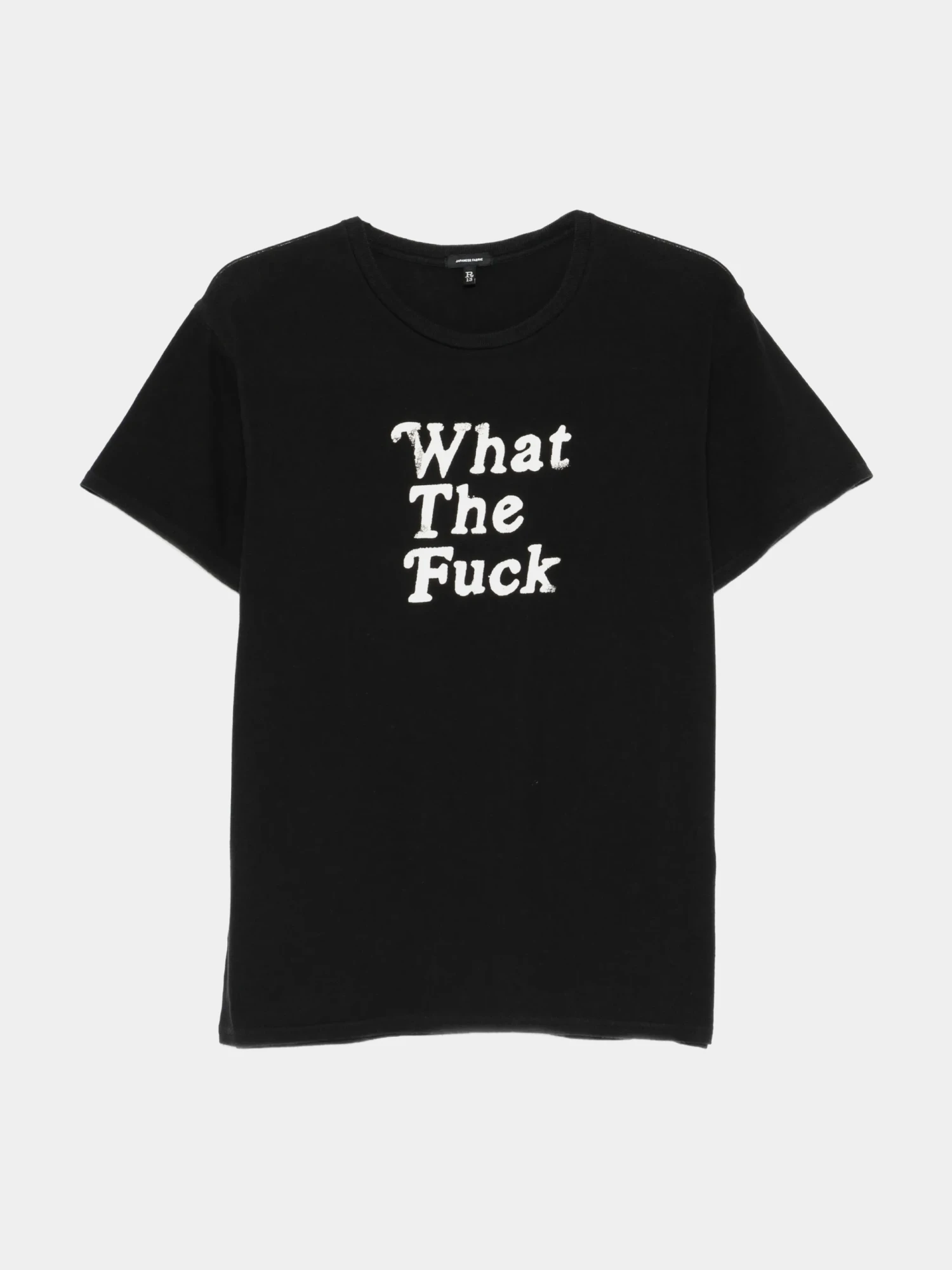Женская футболка R13 What The Fuck Boy T Black