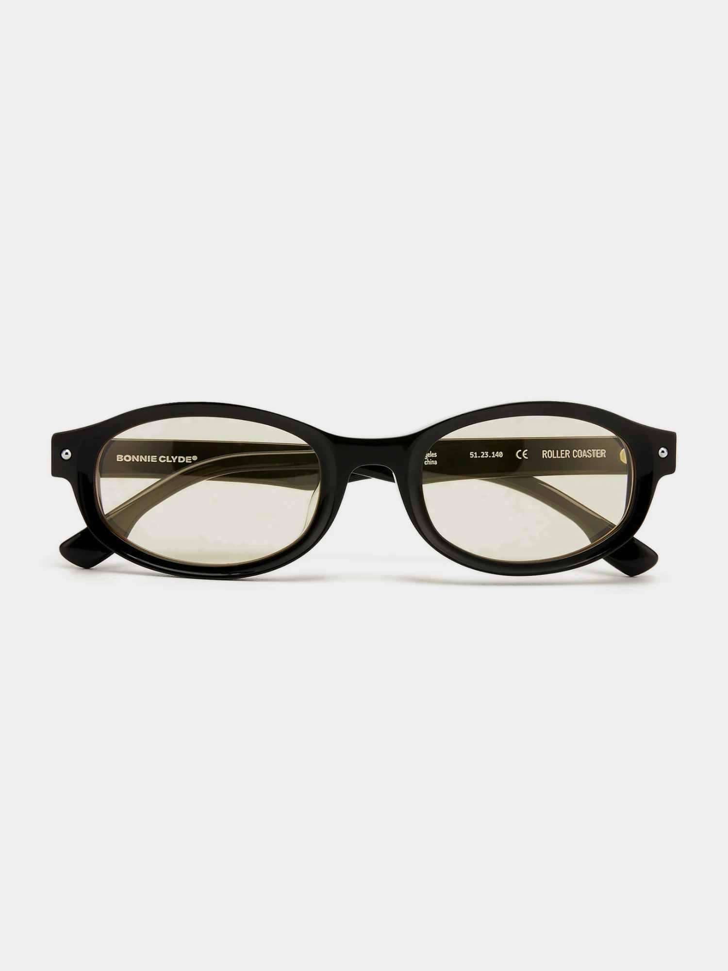Очки Bonnie Clyde Roller Coaster Black & Yellow Tint