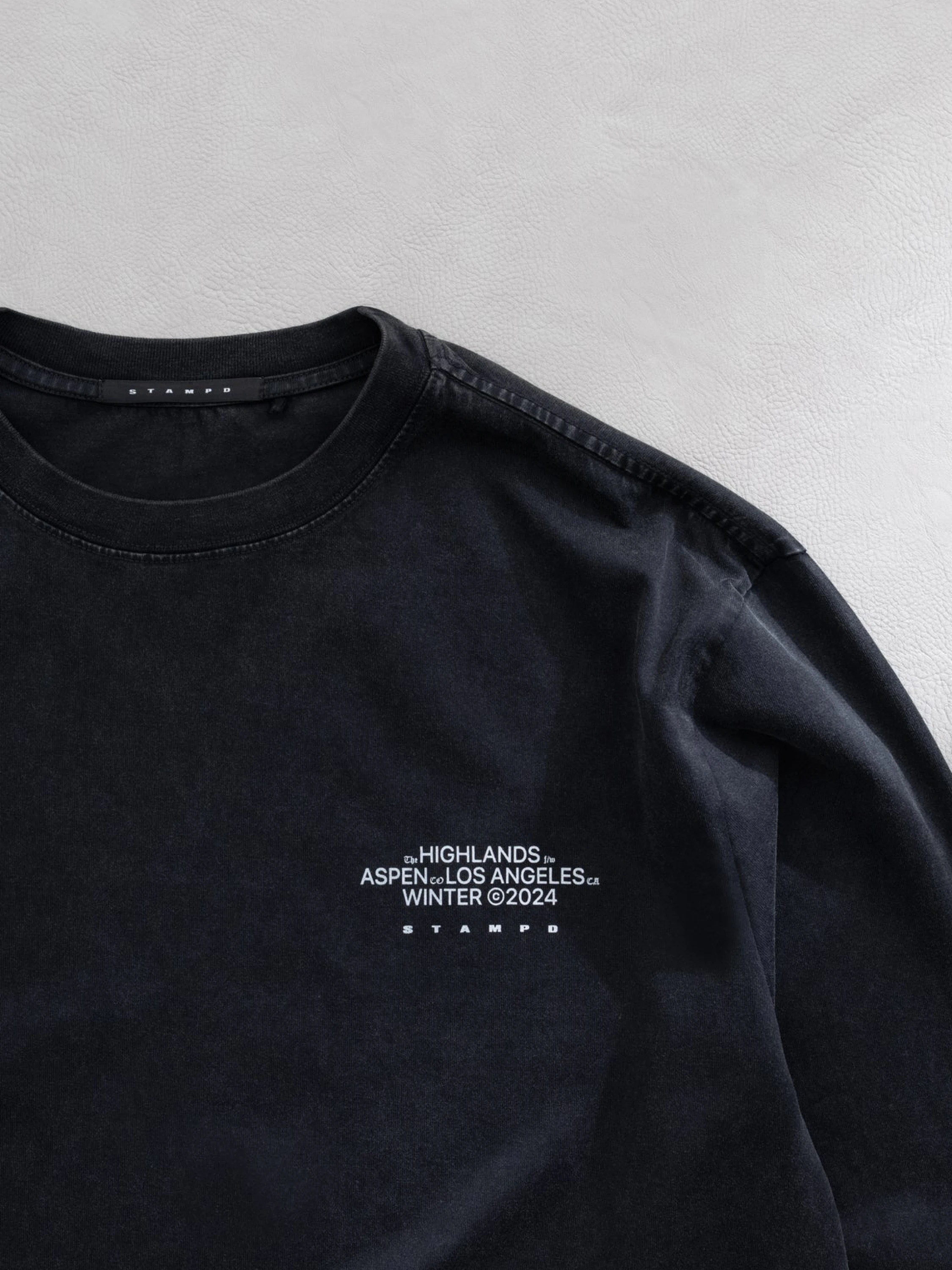 Лонгслив Stampd Mountain Peak LS Relaxed Tee Charcoal