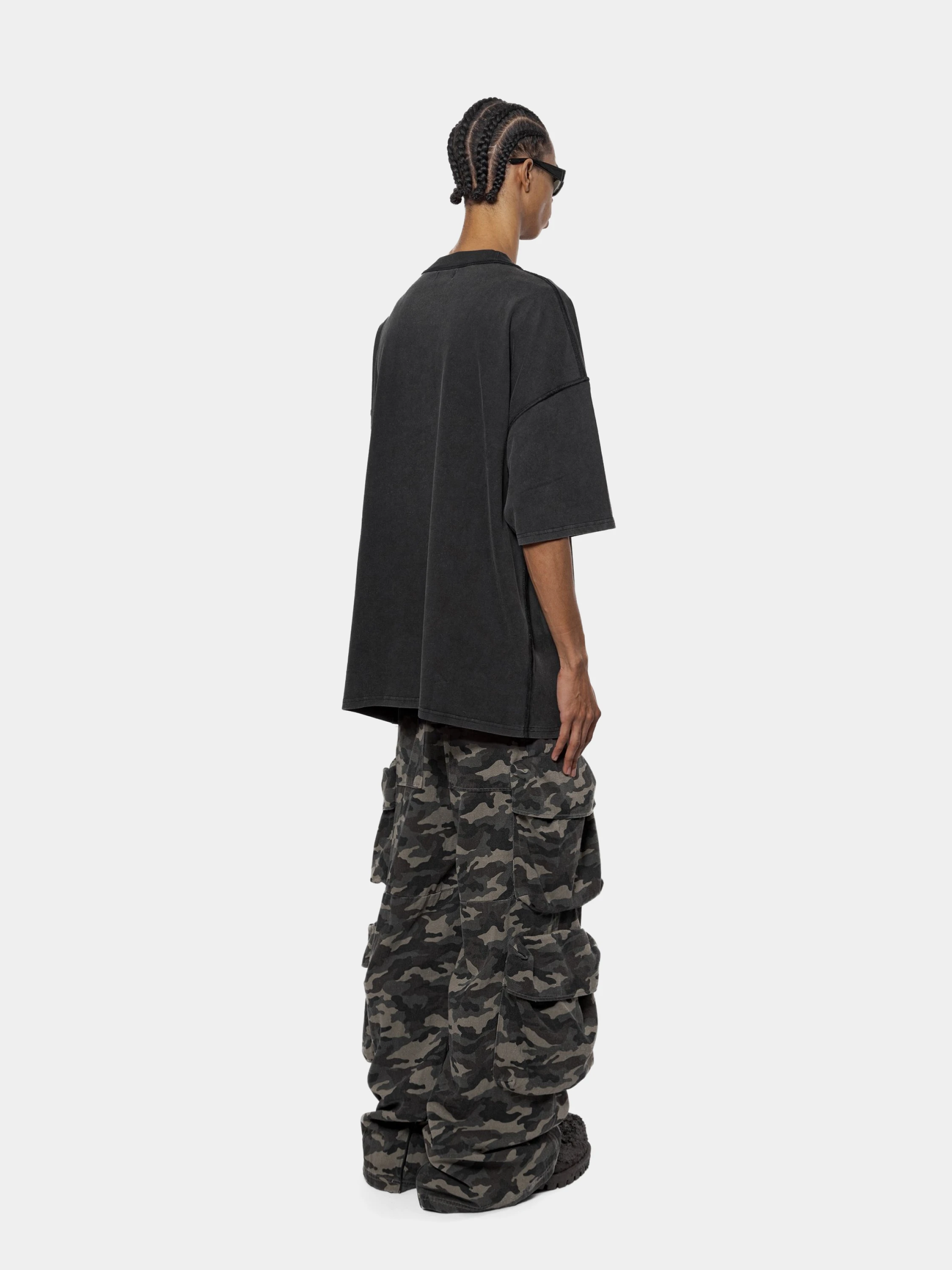 Футболка ARNODEFRANCE 'Antisocial Flavor Red' Washed Black