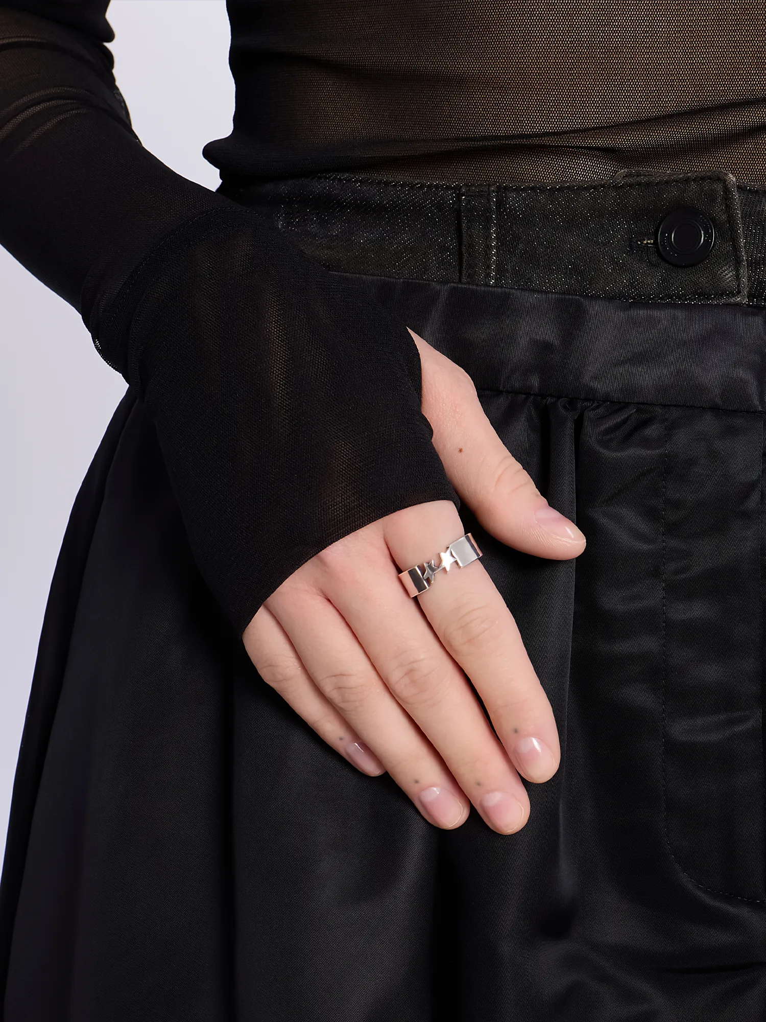Женский бадлон JUUN.J Half Turtleneck Mash Black