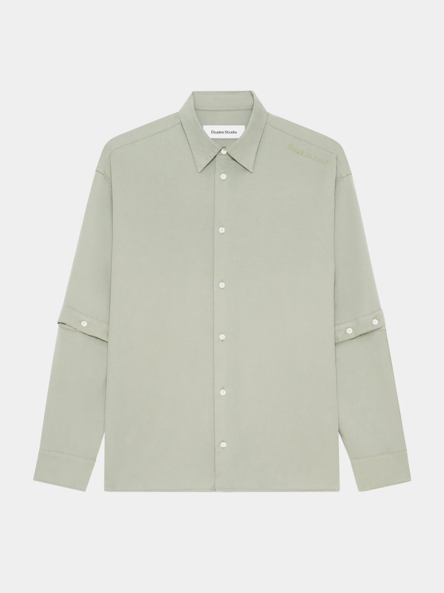 Рубашка Études Buttoned Sleeve Shirt Sage