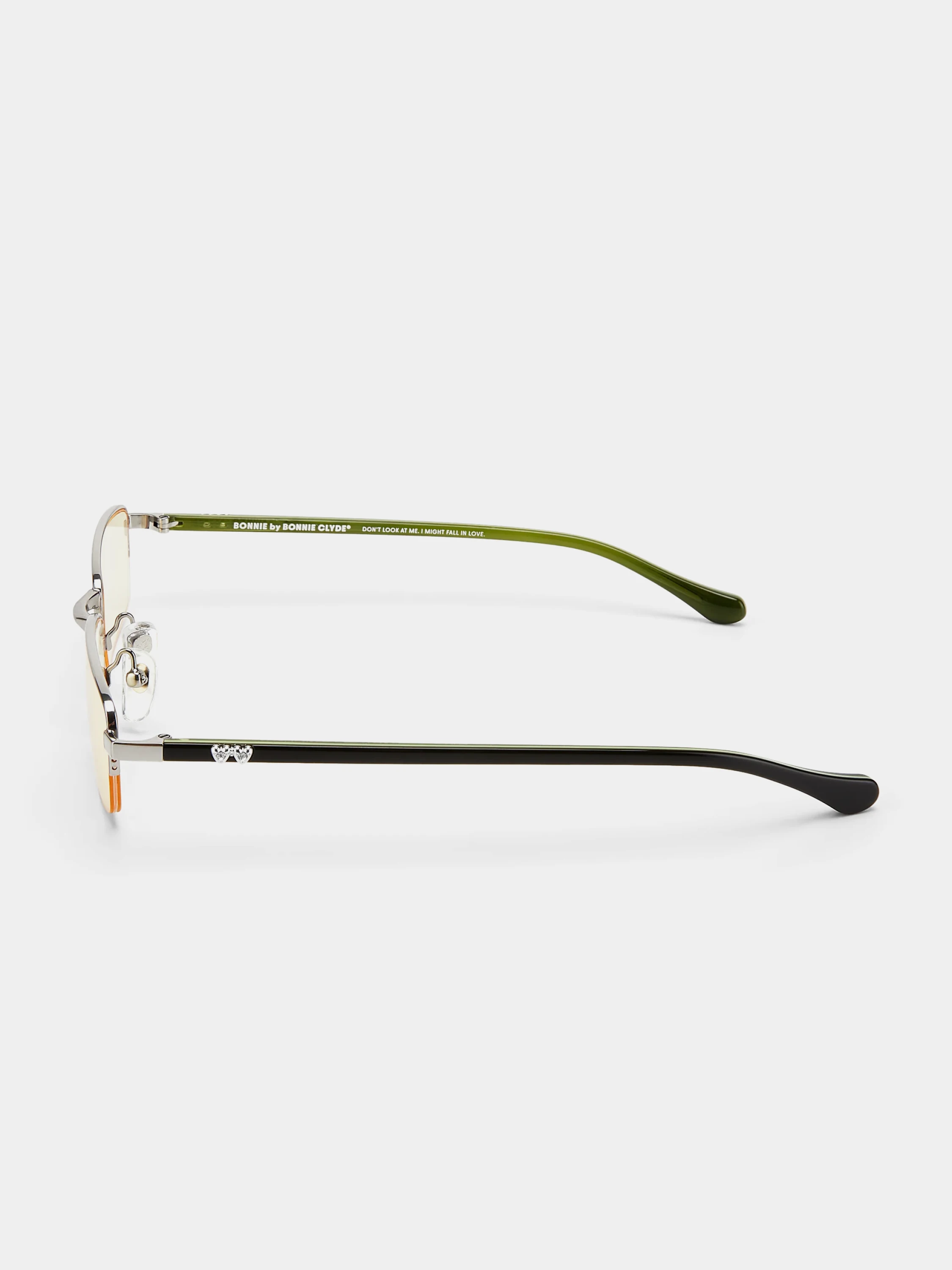 Очки Bonnie Clyde Lucky Star Green Silver & Yellow Tint
