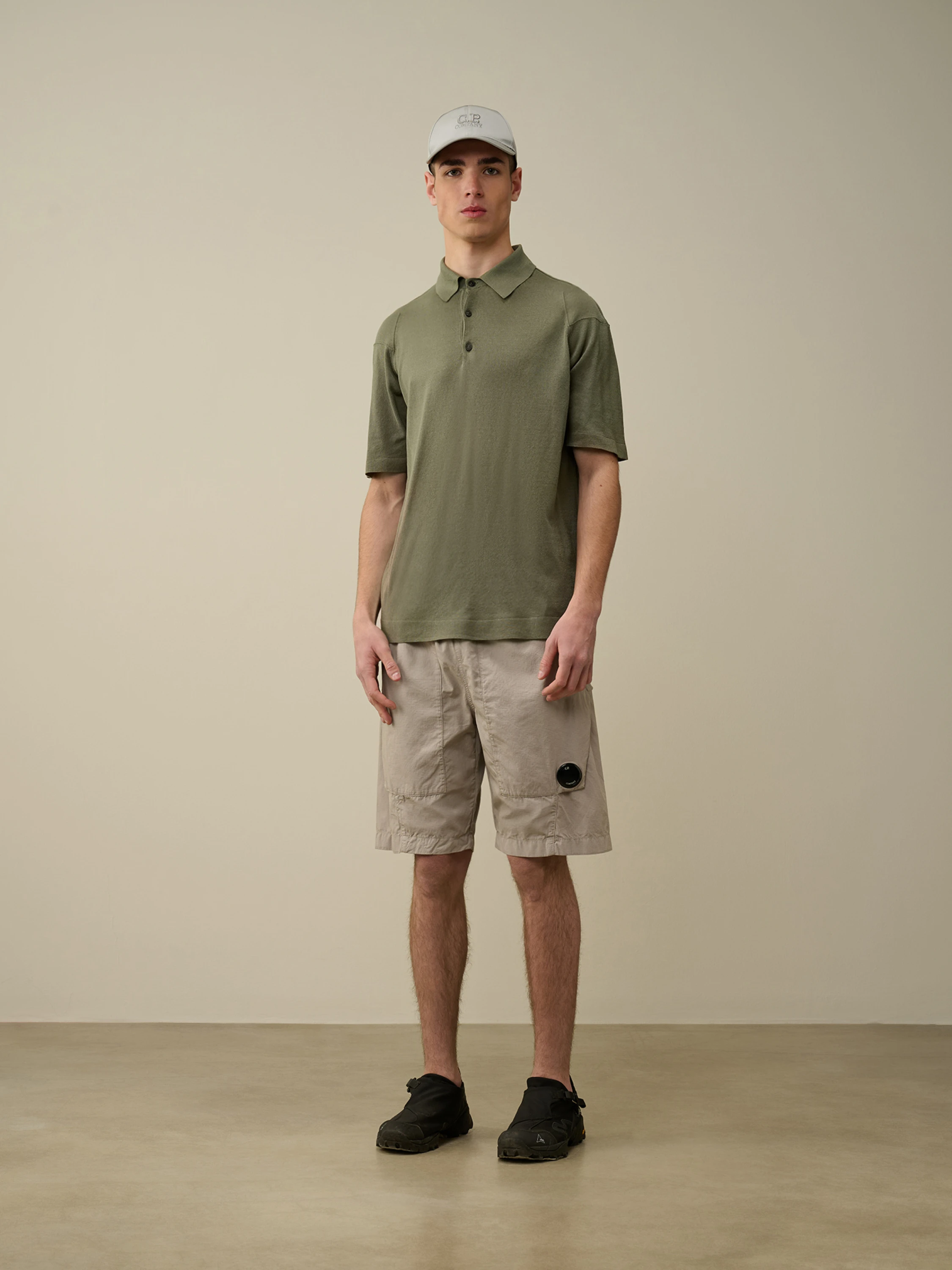 Поло C.P. Company Filo Di Scozia Knitted Agave Green