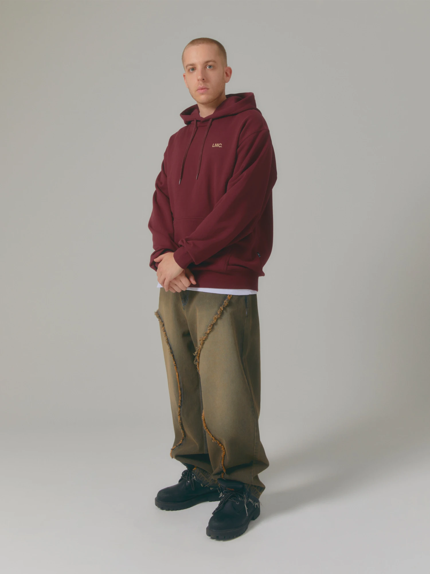 Худи LMC OG Combo Hoodie Burgundy