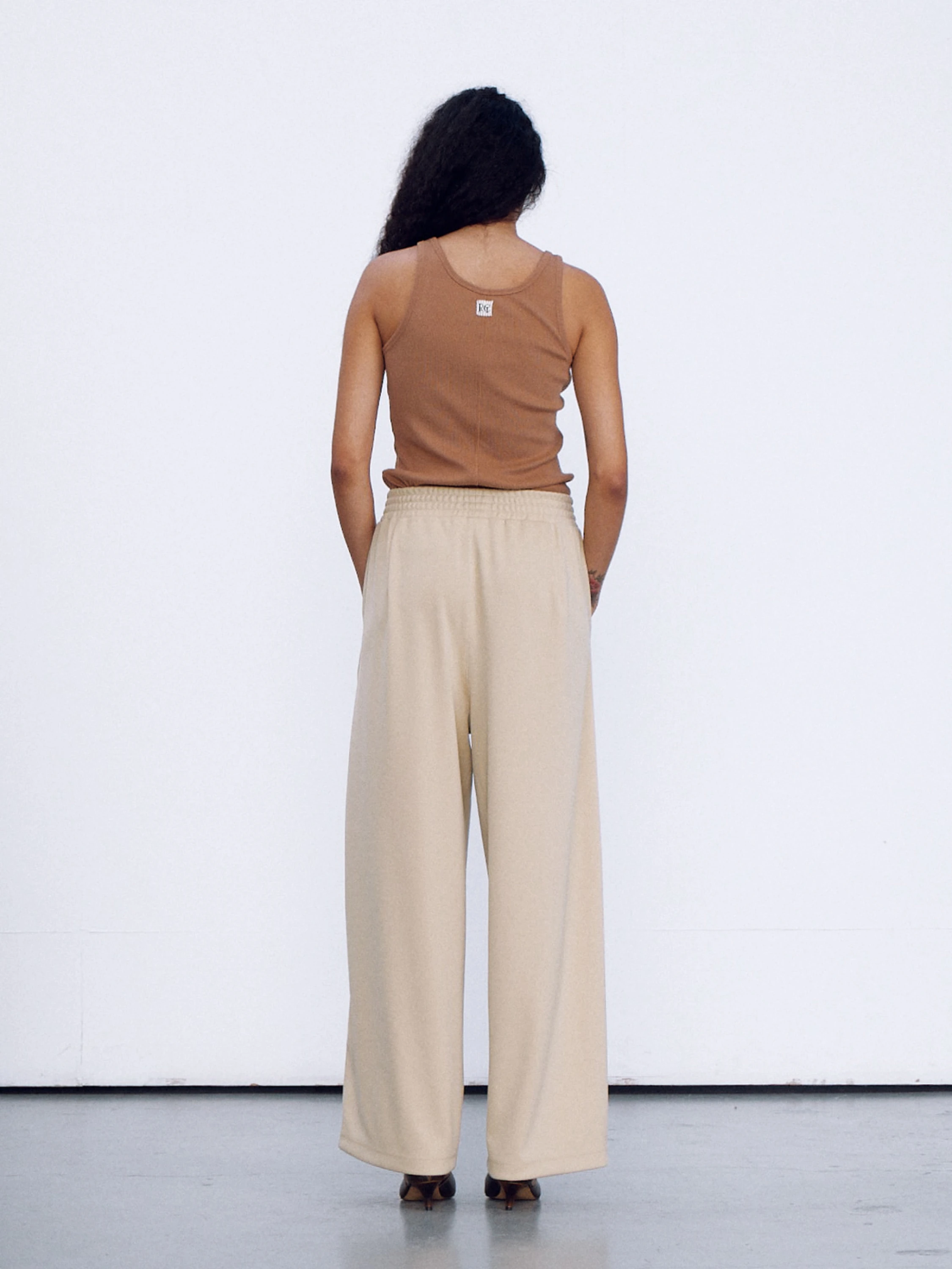 Женский топ Recto RC Logo Jacquard Patch Tank Camel