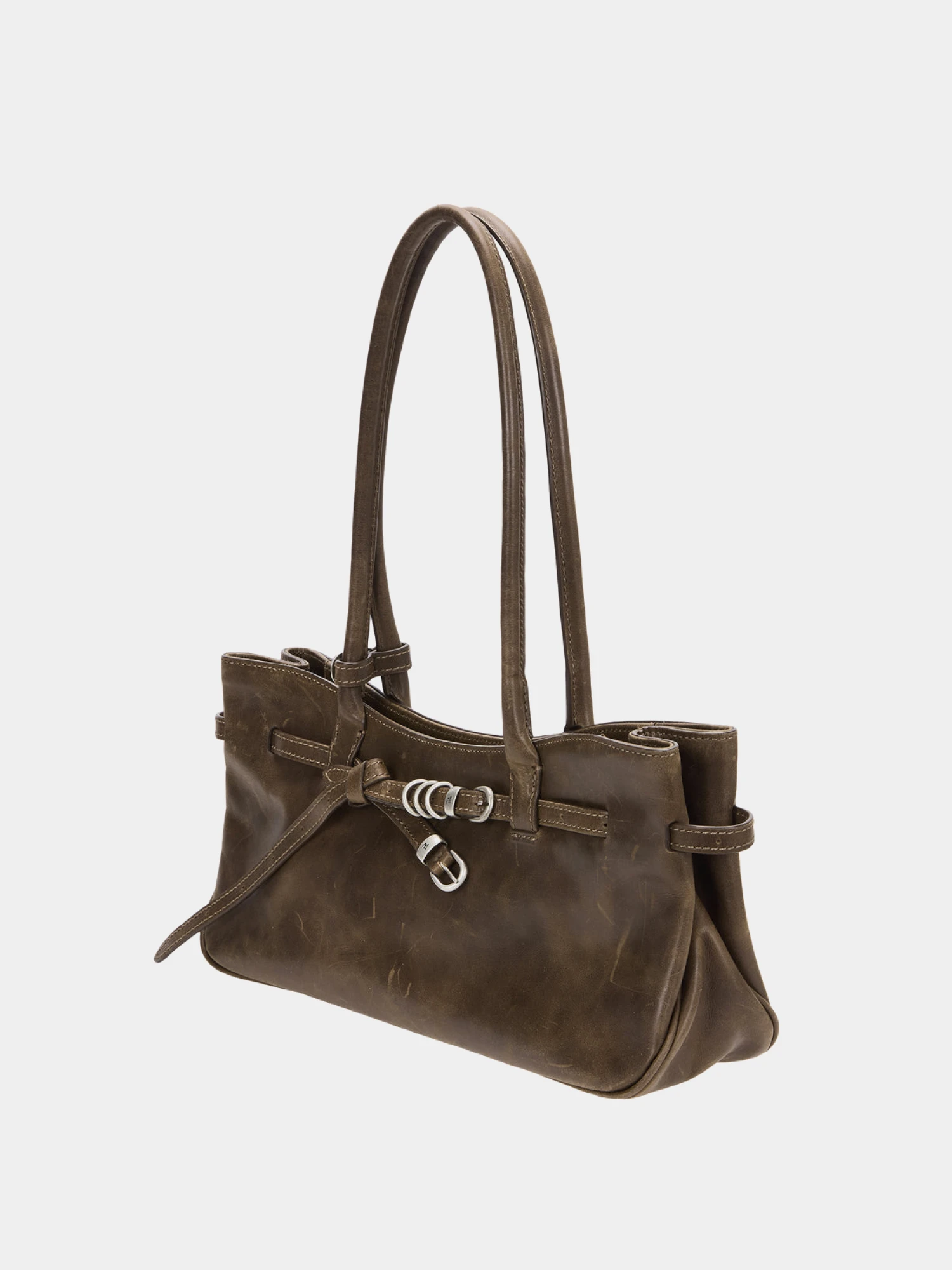 Женская сумка MARGESHERWOOD Grandma Used Shoulder Washed Brown