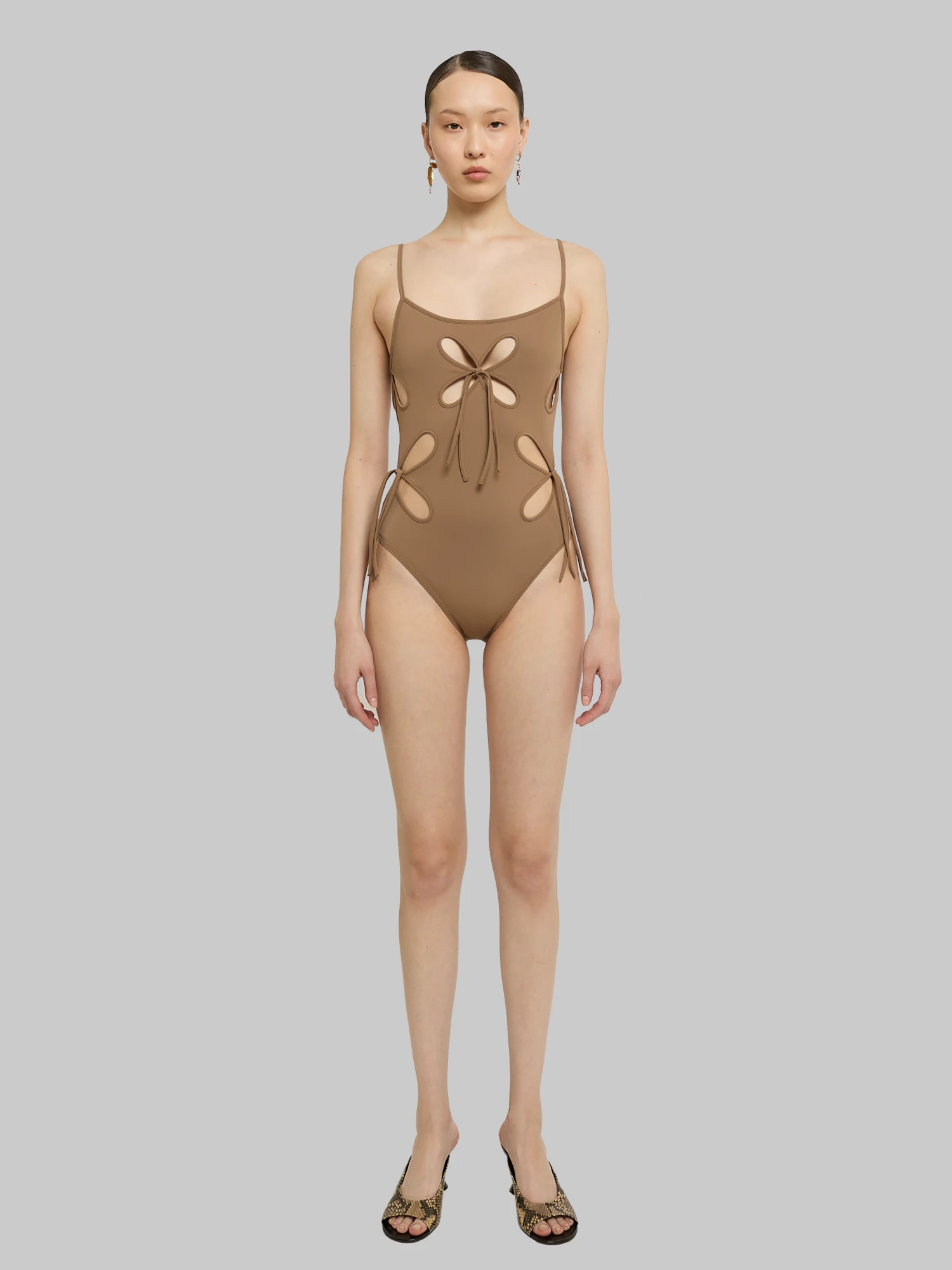 Женский купальник J.KIM Chilla Elongated Petal One Piece Camel