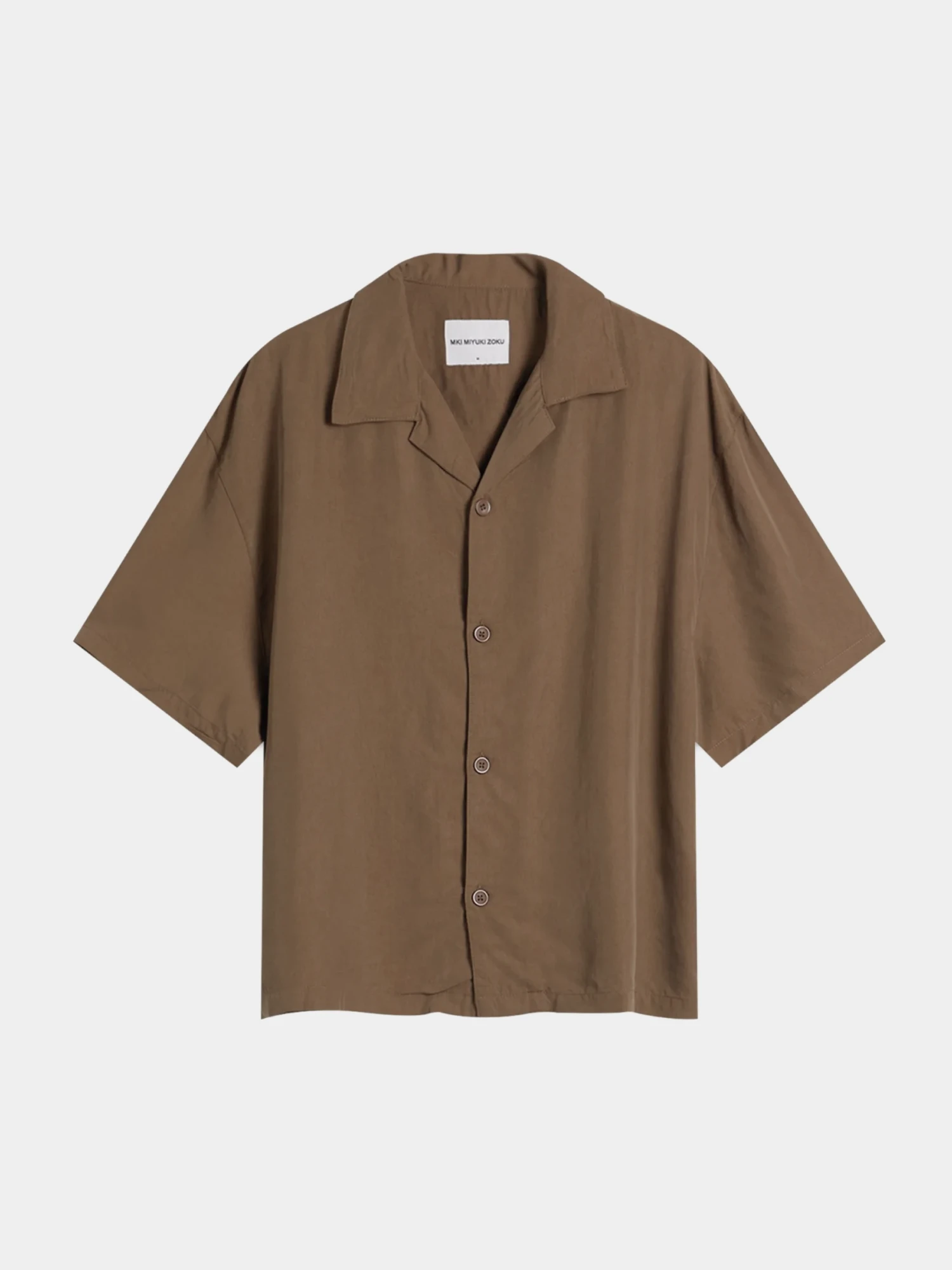 Рубашка MKI MIYUKI ZOKU Sandwash Cupro Vacation Brown