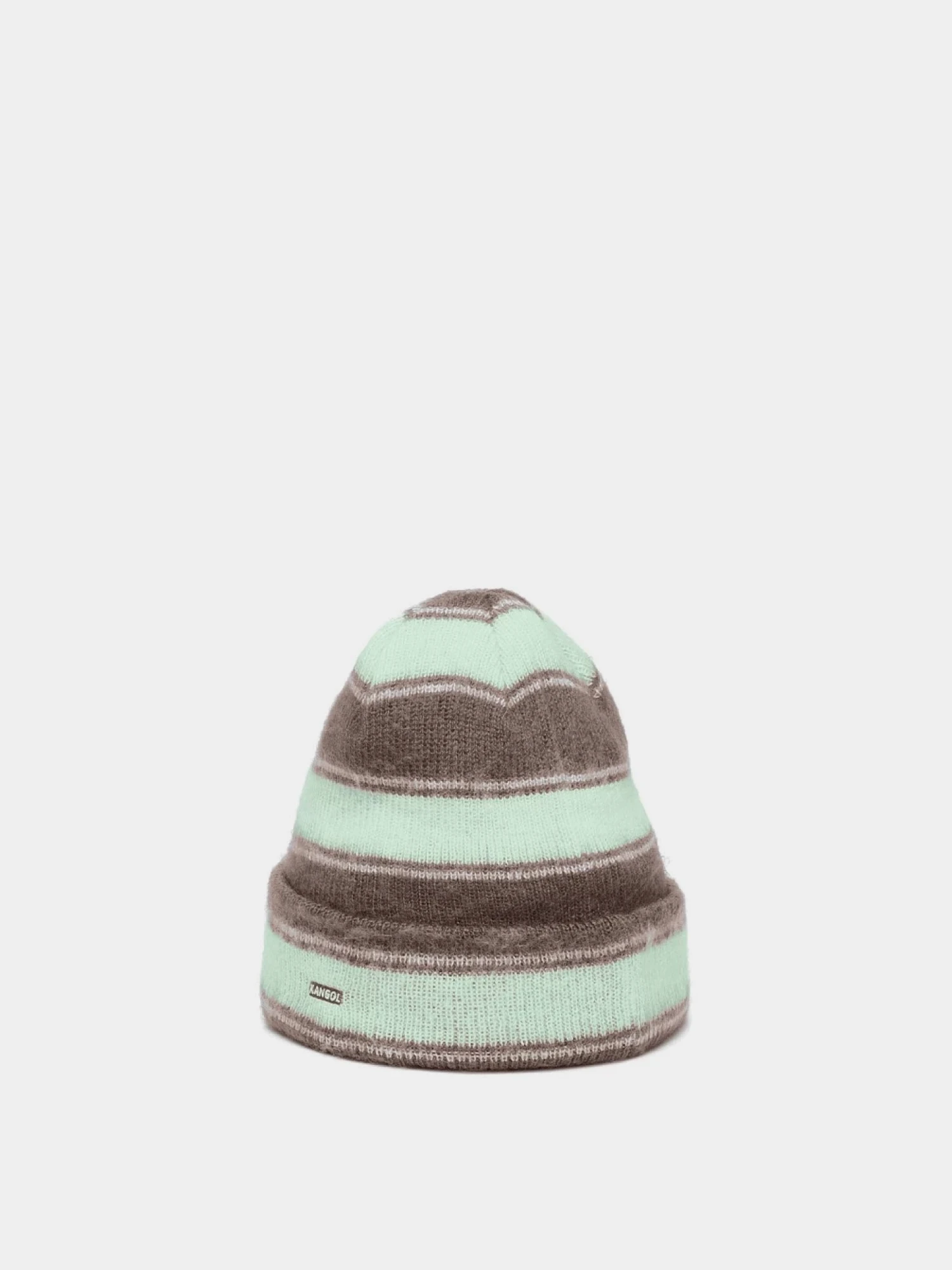 Шапка Kangol Fuzzy Stripe Beanie Brown