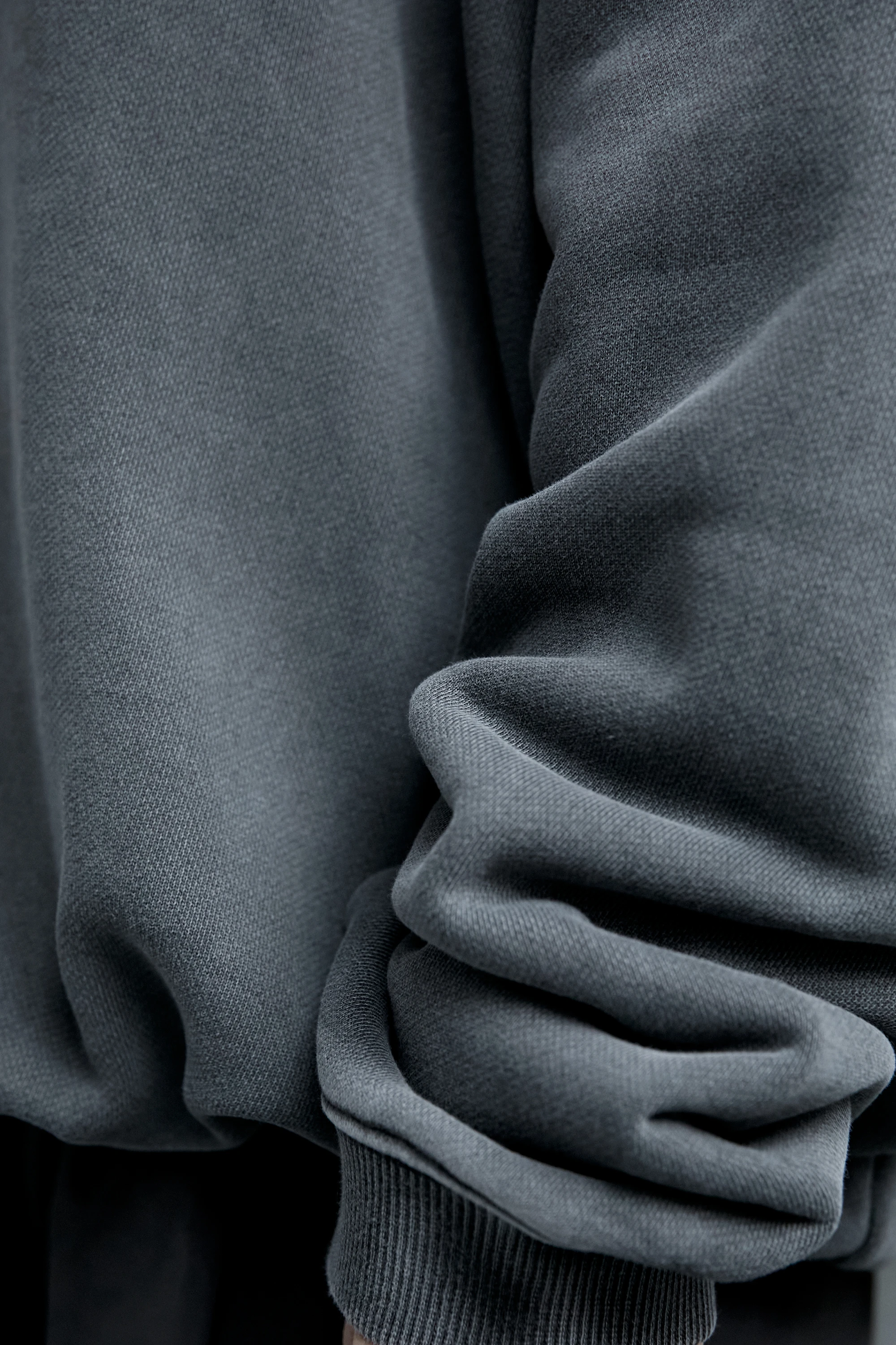 Худи AMOMENTO Garment Dyed Hoodie Charcoal