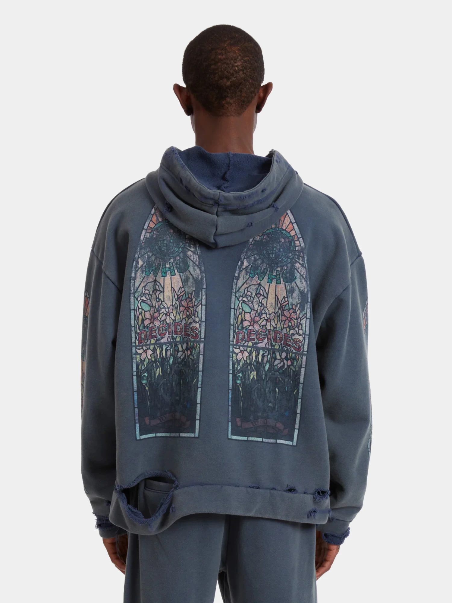 Худи WHO DECIDES WAR Faded Indigo