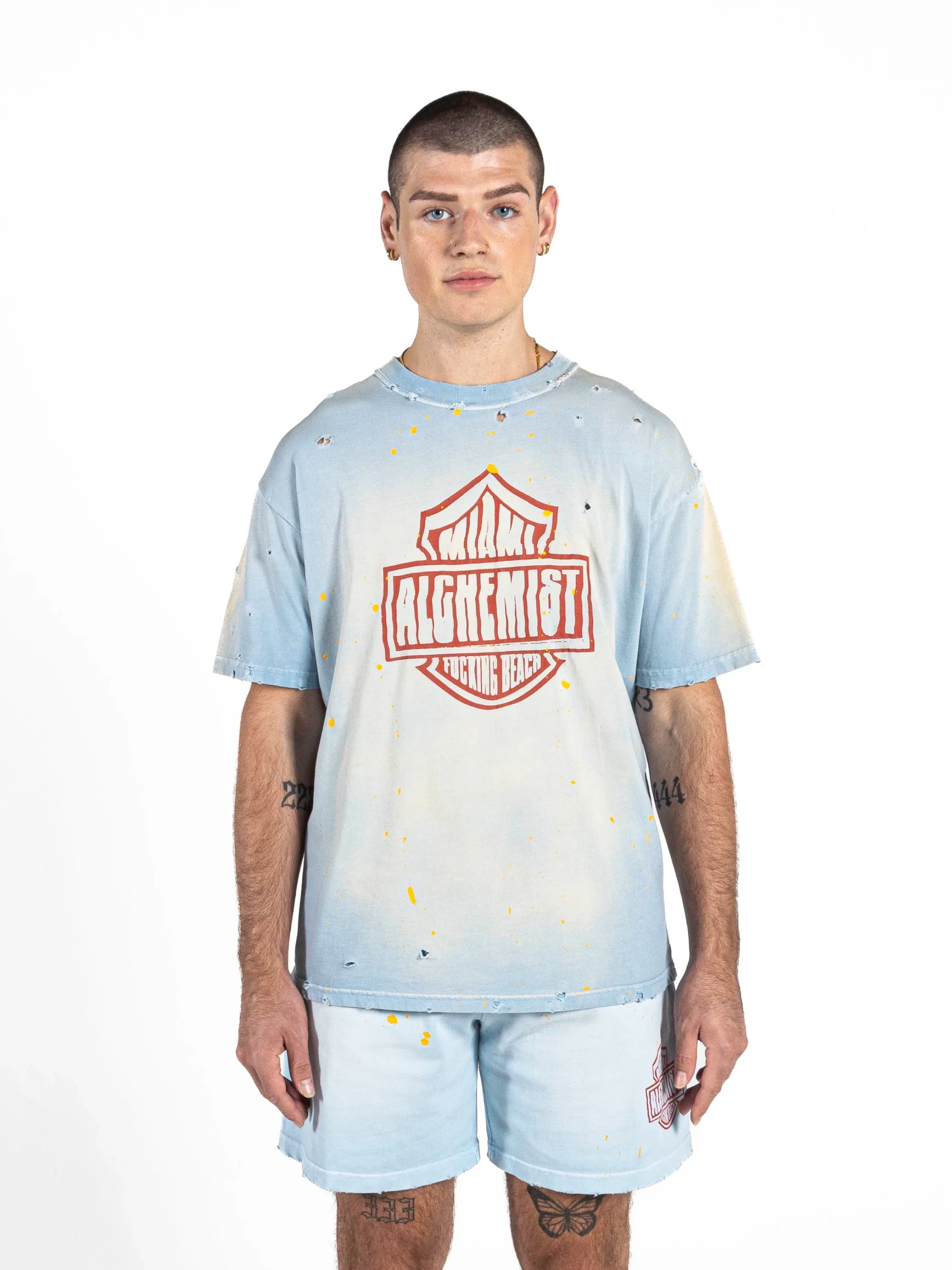Футболка ALCHEMIST Hugh T-shirt Caddy Blue