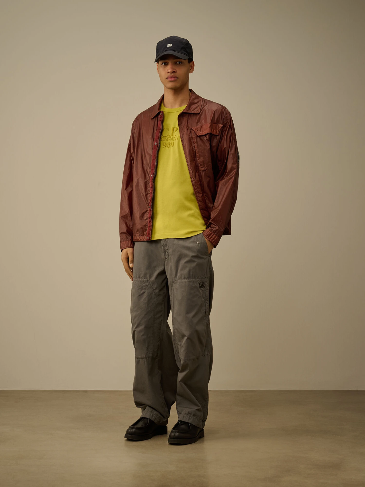 Футболка C.P. Company 20/1 Jersey Boxy Logo Cress Green
