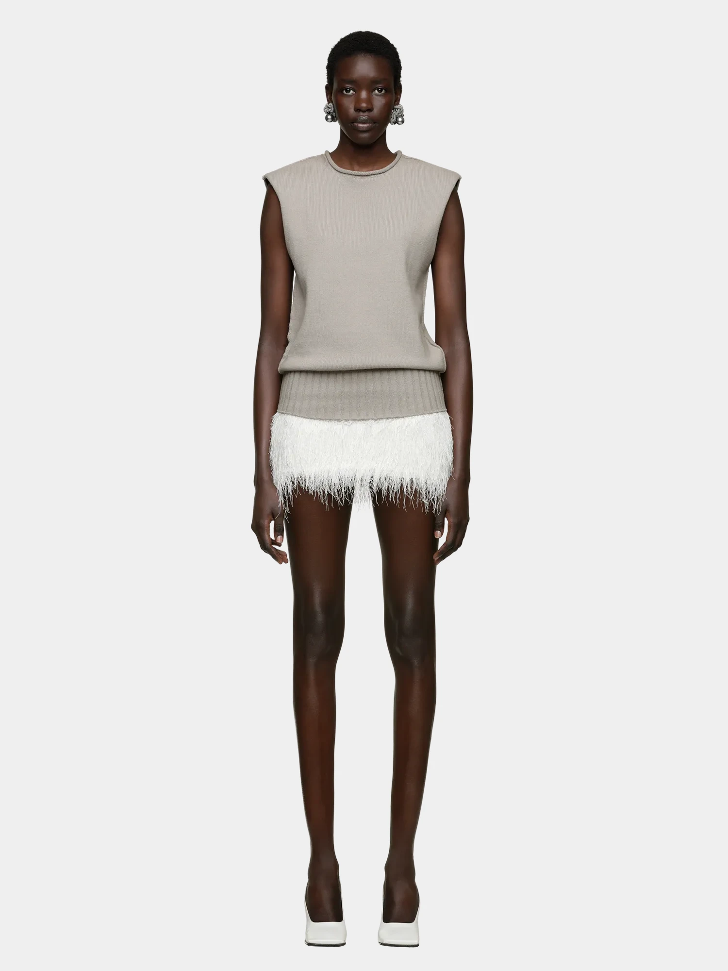 Жилет entire studios Burns Knit Middle Grey