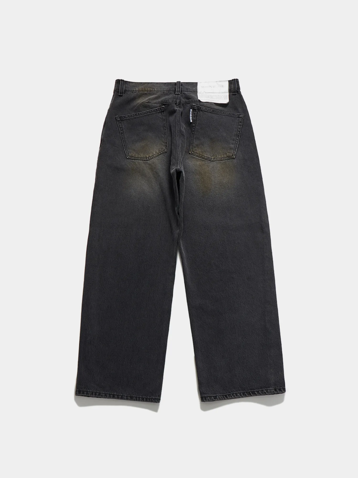 Джинсы UNAFFECTED Curved Wide Denim Black