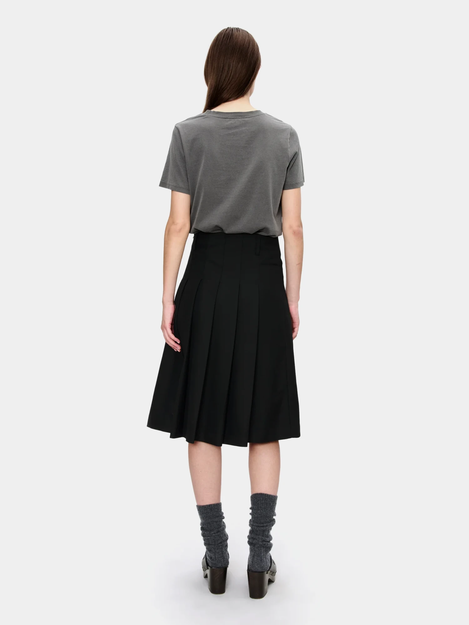 Юбка A.P.C. Plissee Longue Noir