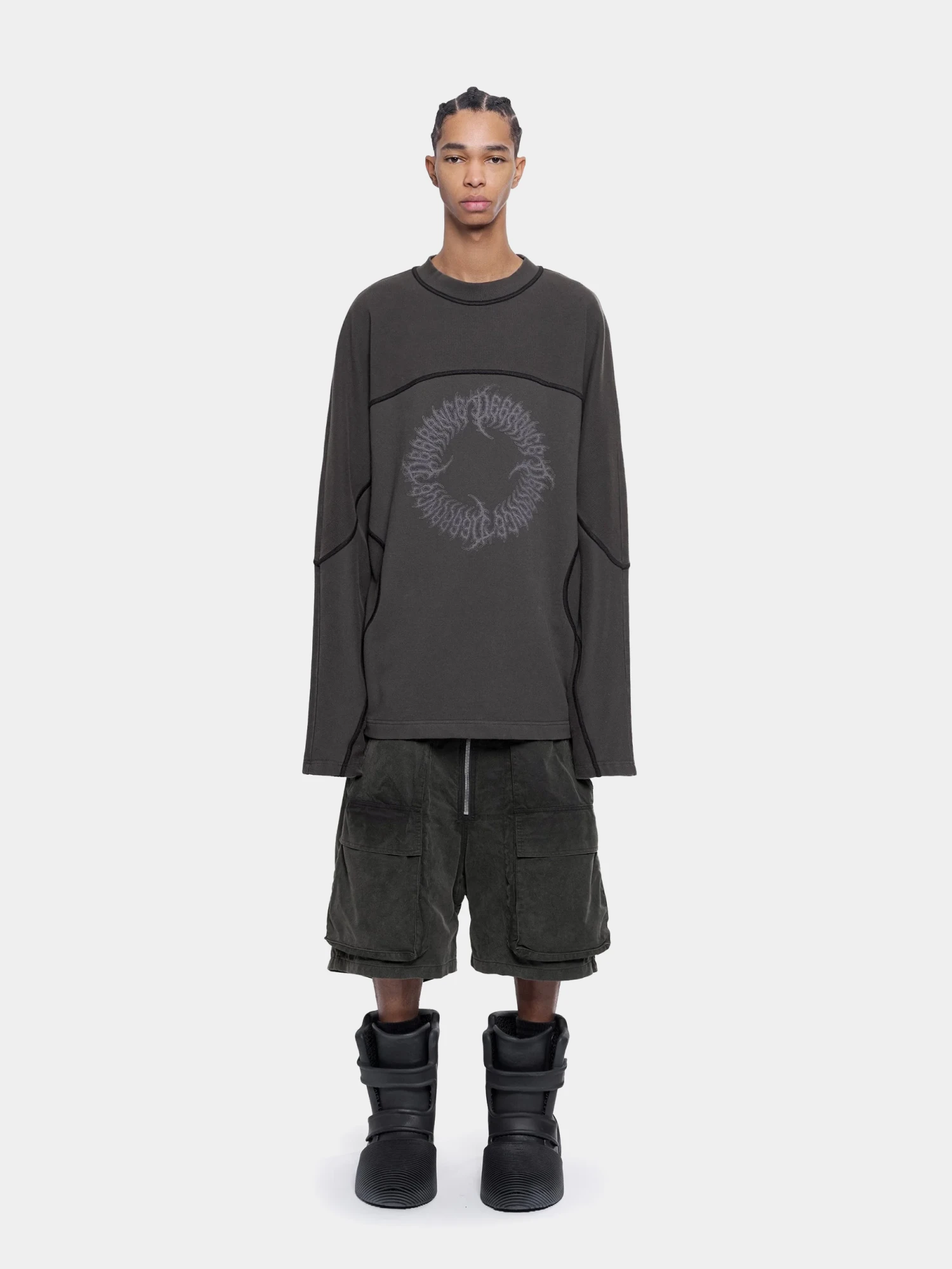 Шорты ARNODEFRANCE Rave Cargo Washed Black