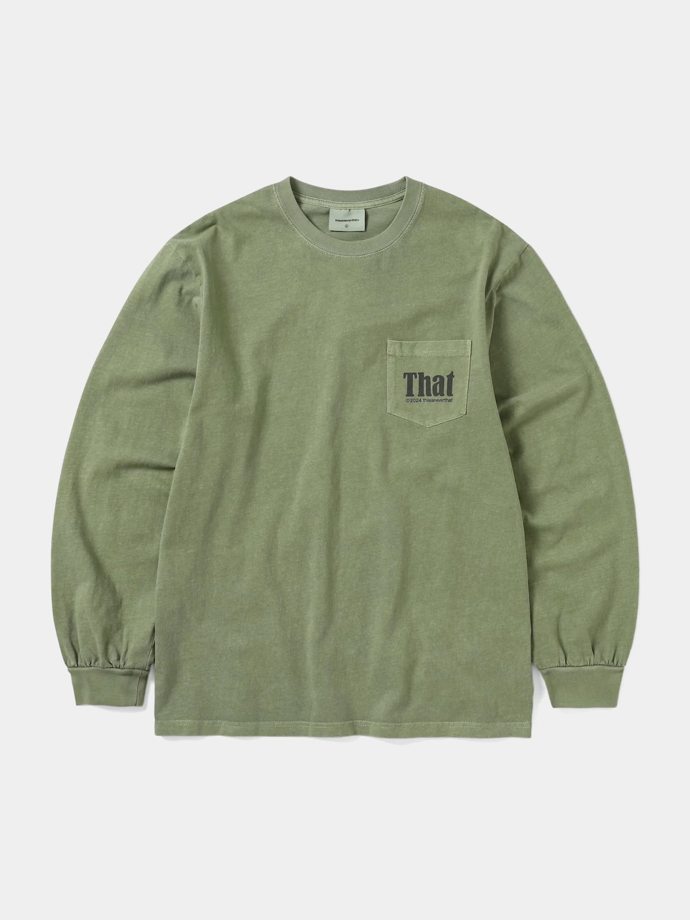 Лонгслив thisisneverthat That Pocket L/S Tee Olive