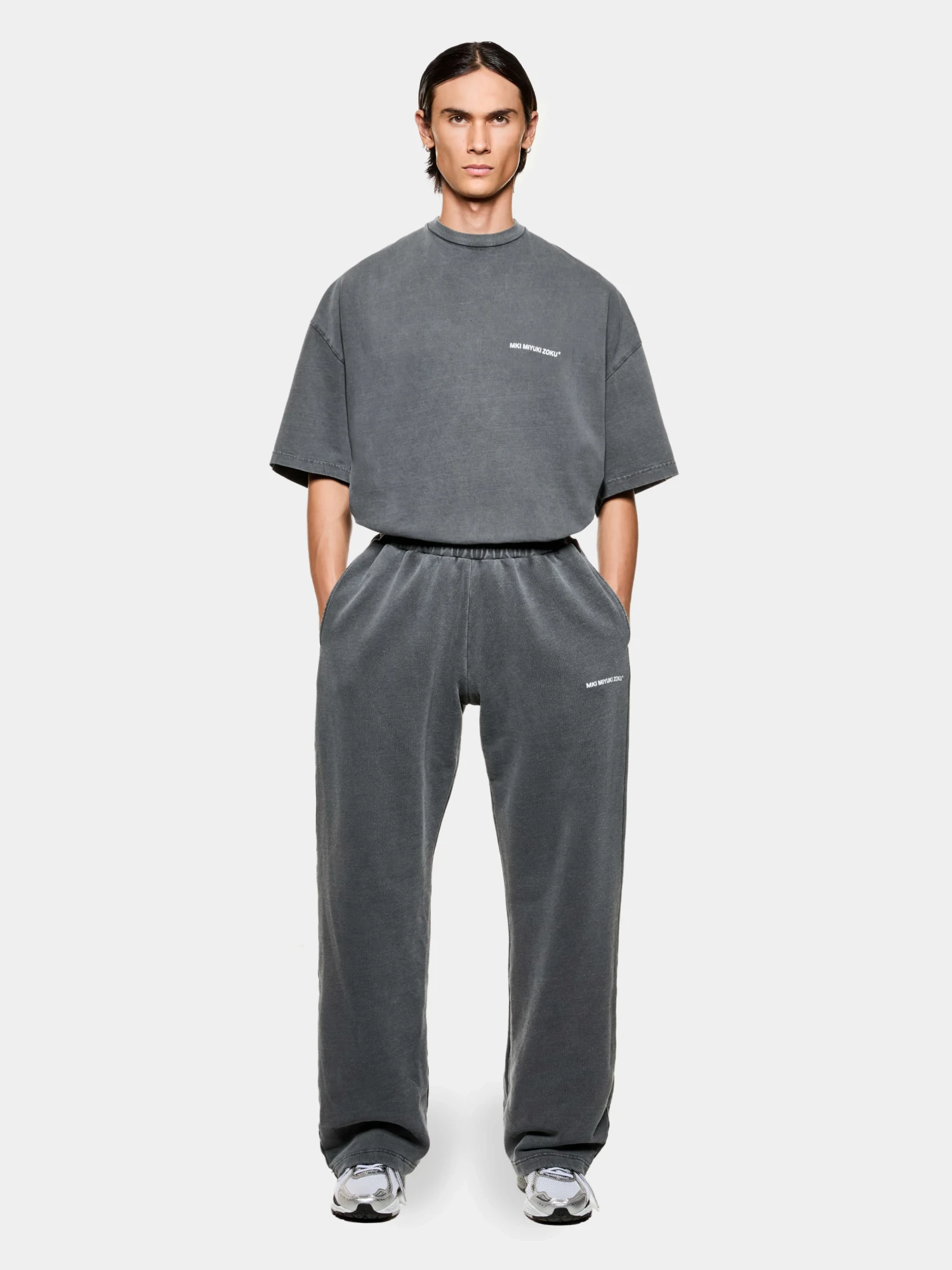 Брюки MKI MIYUKI ZOKU Uniform Wide Joggers Pigment Black