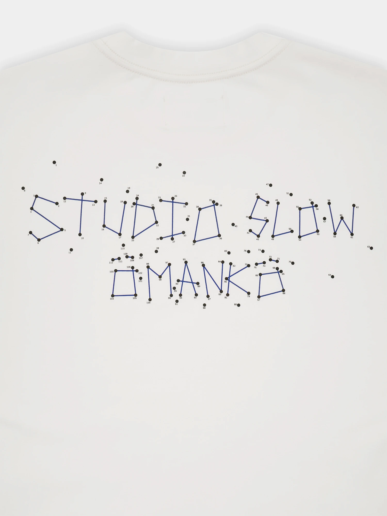 Лонгслив Studio Slow X ÖMANKÖ Dot-To-Dot LS Tee White
